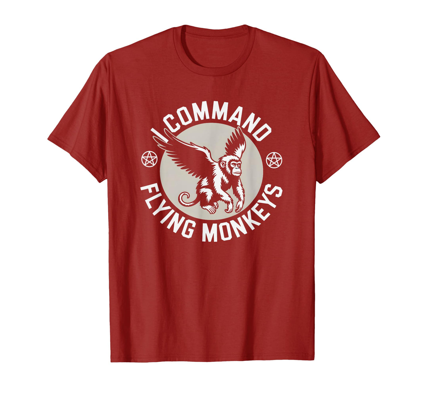 Cute I Command Flying Monkeys Witch Magical Wizard 1692 Crew T-Shirt