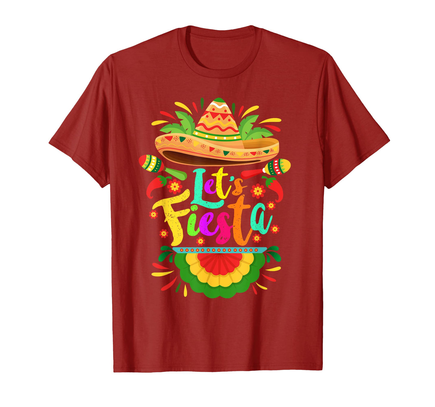 Let's Fiesta Cinco De Mayo Mexican Party Let's Fiesta T-Shirt
