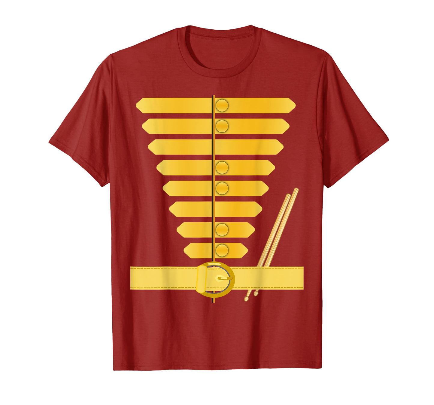 American Drum Major Costume Marching Band Uniform Drummers T-Shirt