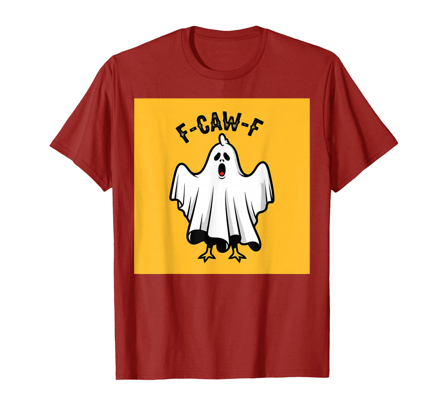 Funny Halloween Ghost Raven Costume F-Caw-F T-Shirt