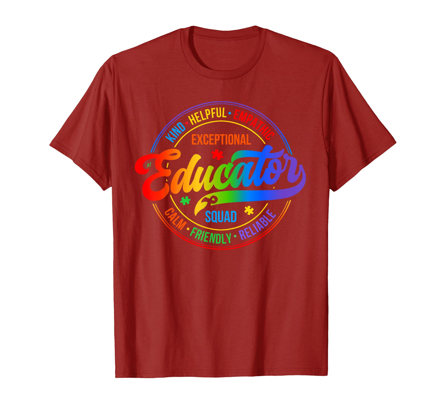 Exceptional Educator Squad Special Education Teacher Autism Men Women Girls Kids T-Shirt