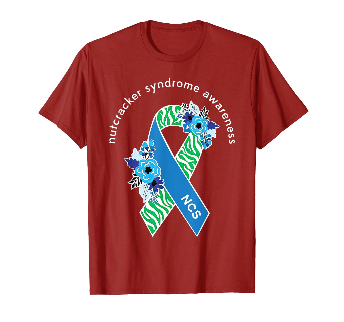 Nutcracker Syndrome Awareness Surgery Ribbon Flower Support T-Shirt