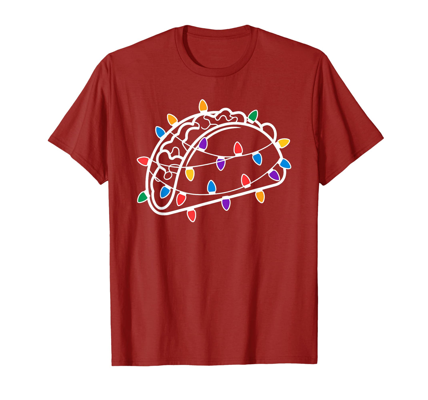 Christmas Lights Taco Mexican Food Tacos T-Shirt
