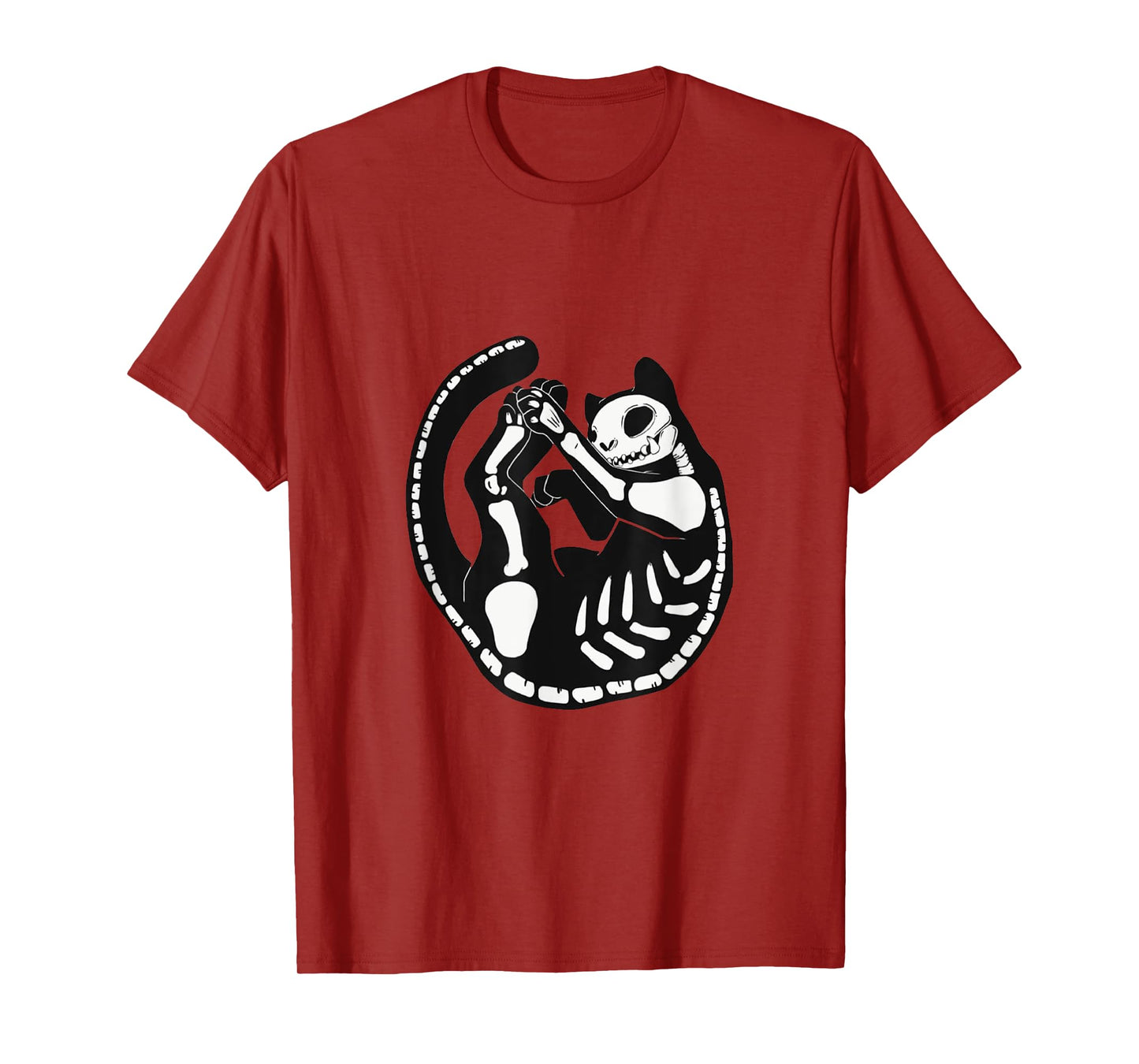 Goth Cat/Cat Bone Skeleton/Witch Cat T-Shirt