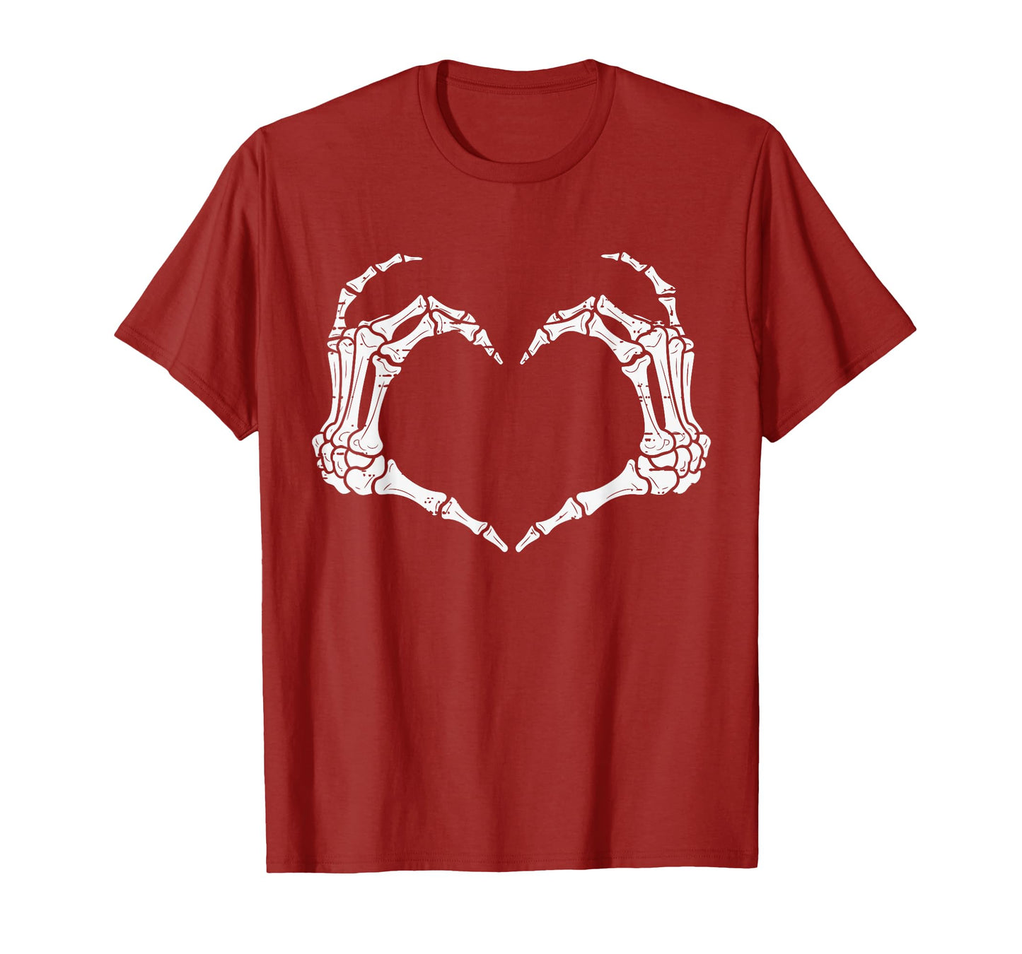 Skeleton Hands Heart Halloween Rock Costume Men Women Kids T-Shirt