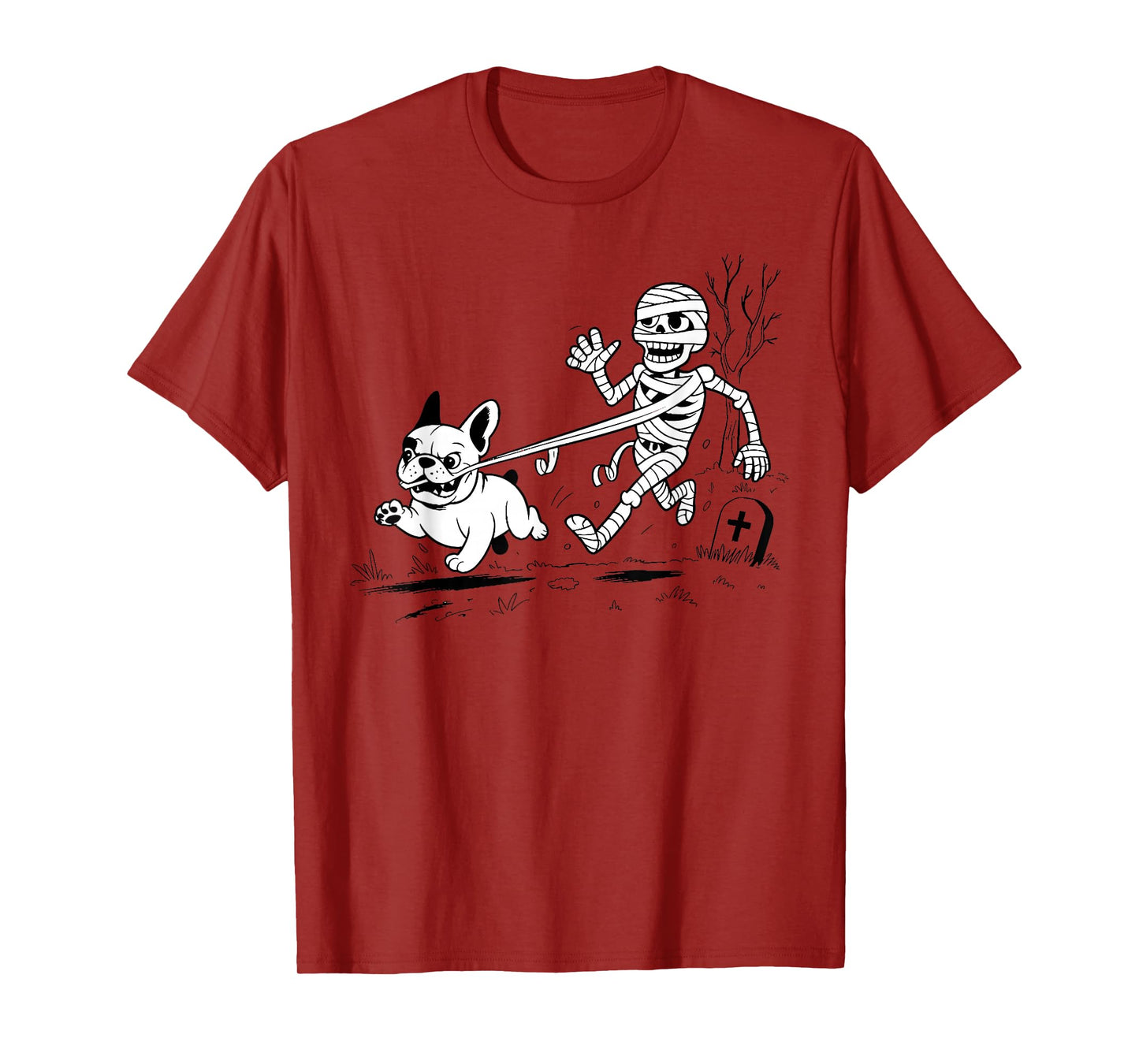 Halloween Dog, Funny Skeleton, Skeleton Chasing Dog Kids T-Shirt