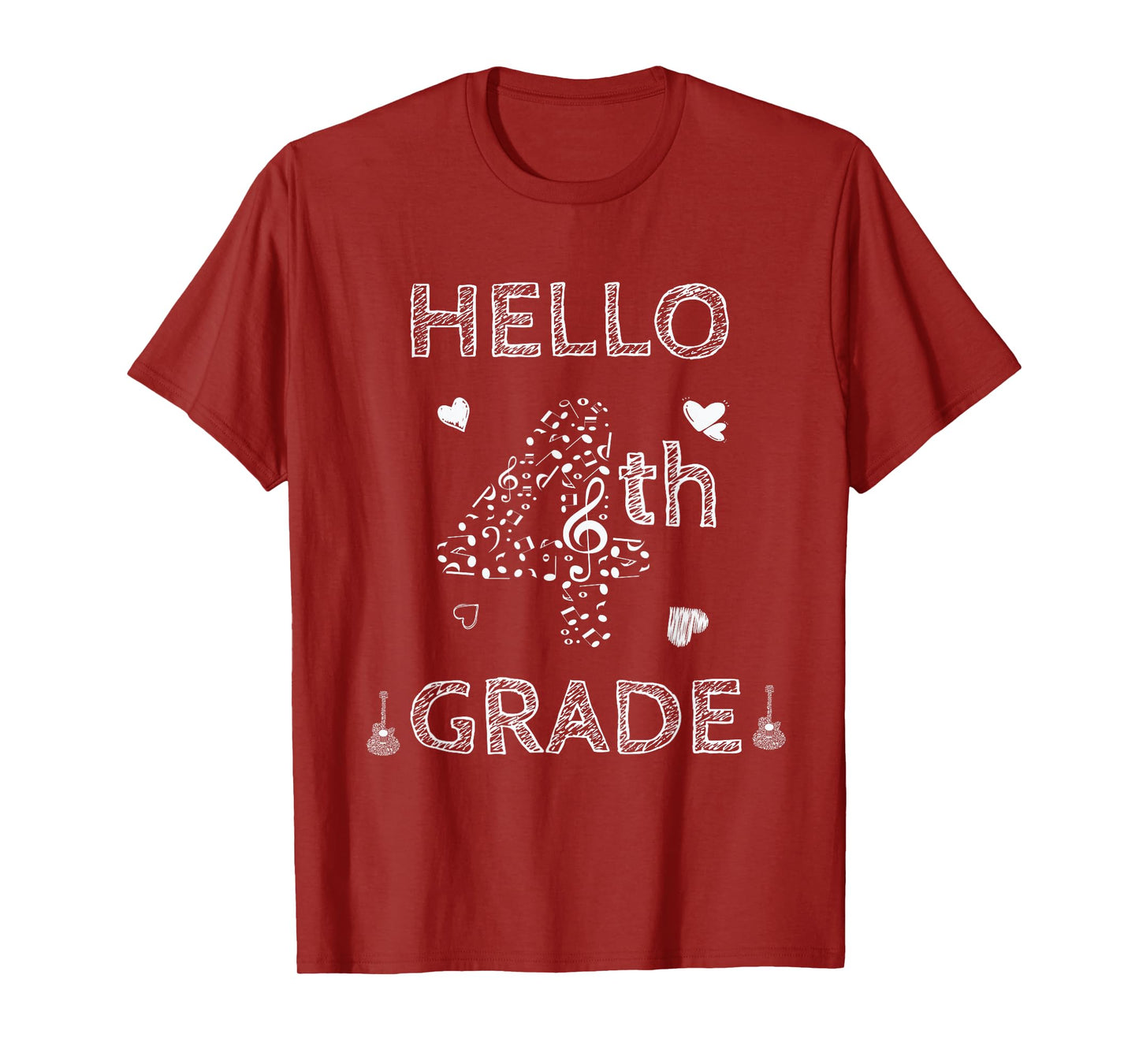 Back To School tee 4th Grade shirt hello fourth grade music T-Shirt
