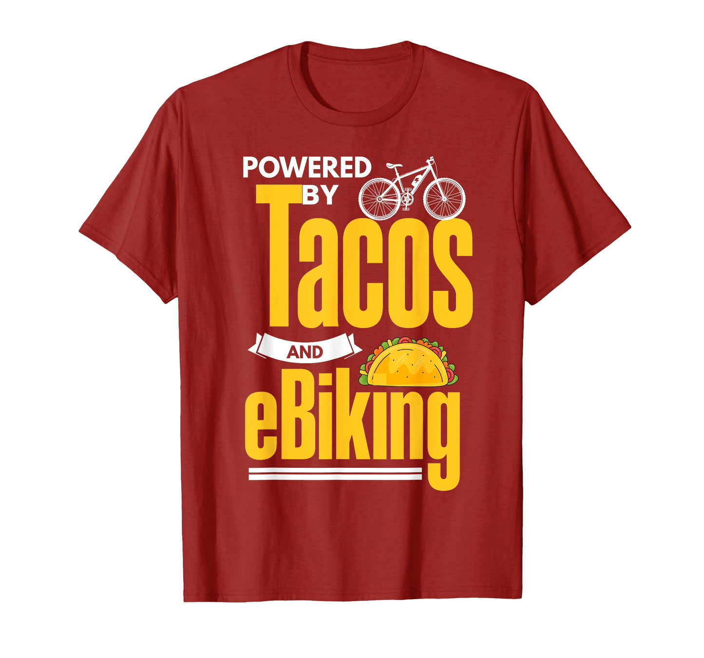 E-Biker Shirt Funny Taco Lover EBike Electric Bike E-Biking T-Shirt