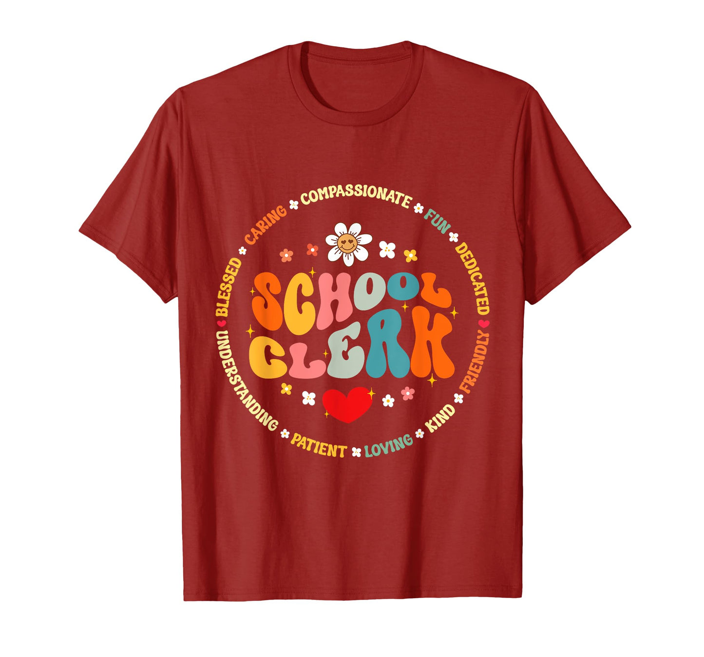 Attendance School Clerk Appreciation Week Back to School T-Shirt