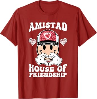 Amistad House Of Friendship Friendly School Spirit Kids T-Shirt