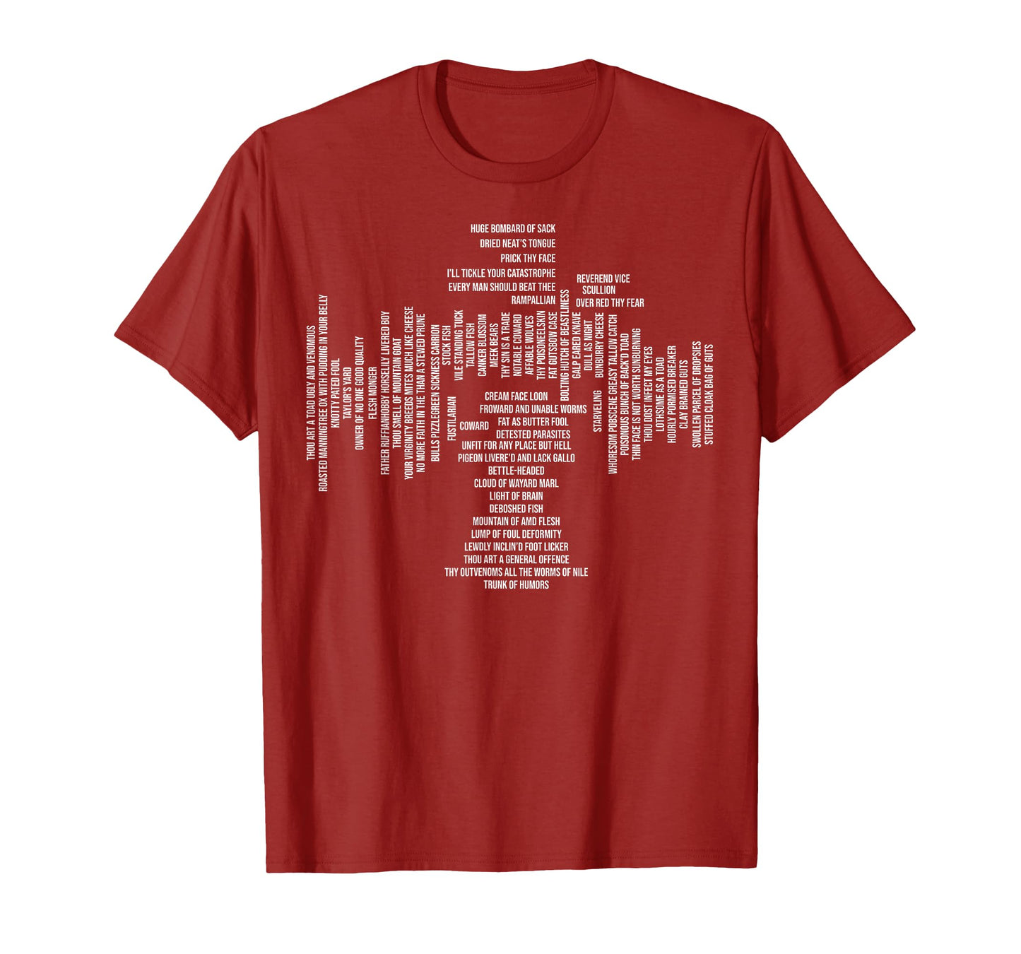 Shakespeare Insults - Funny Shakespeare Quotes T-Shirt
