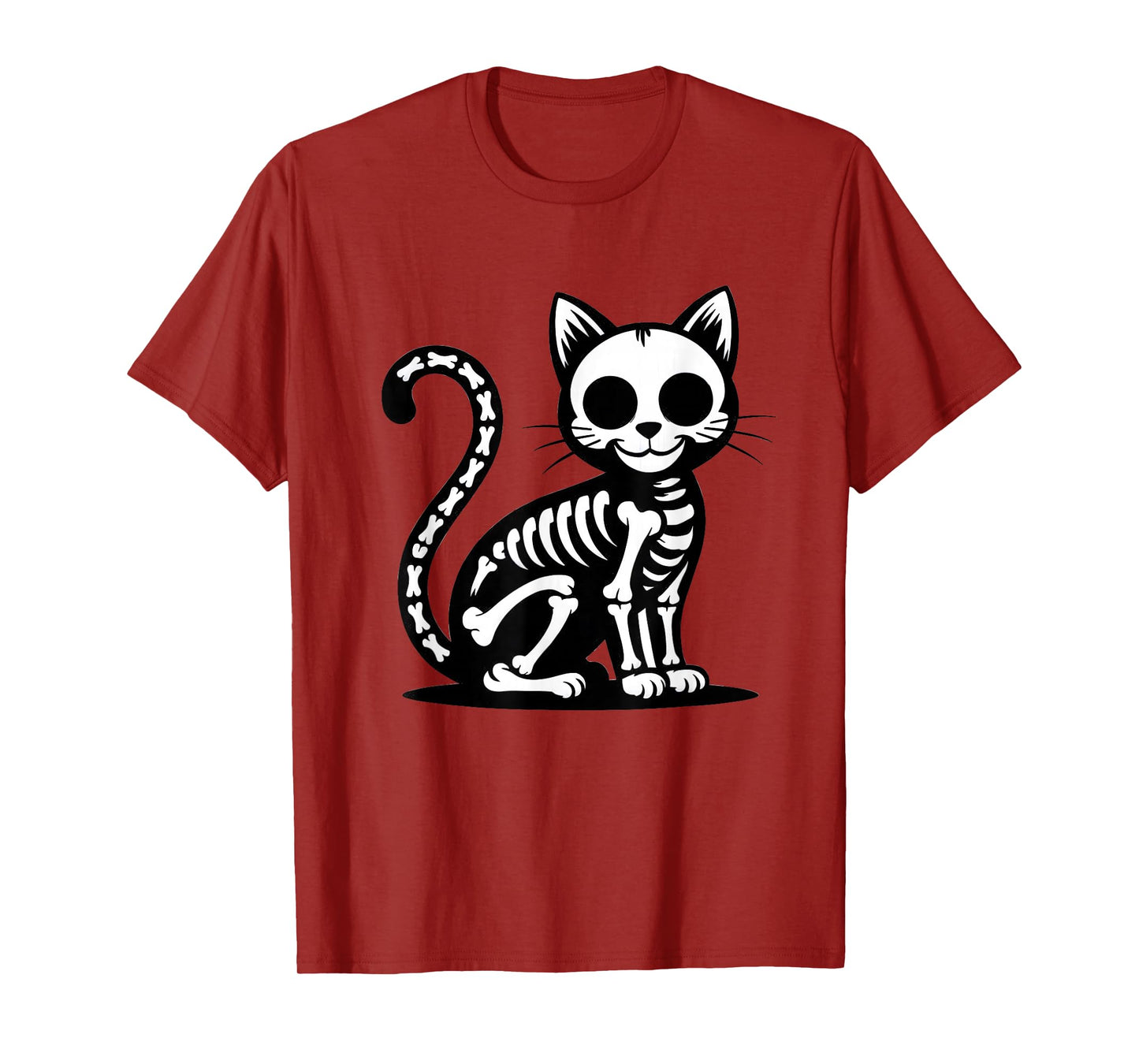 Halloween Skeleton Cat Bones Easy Simple Cat Costume Kids T-Shirt