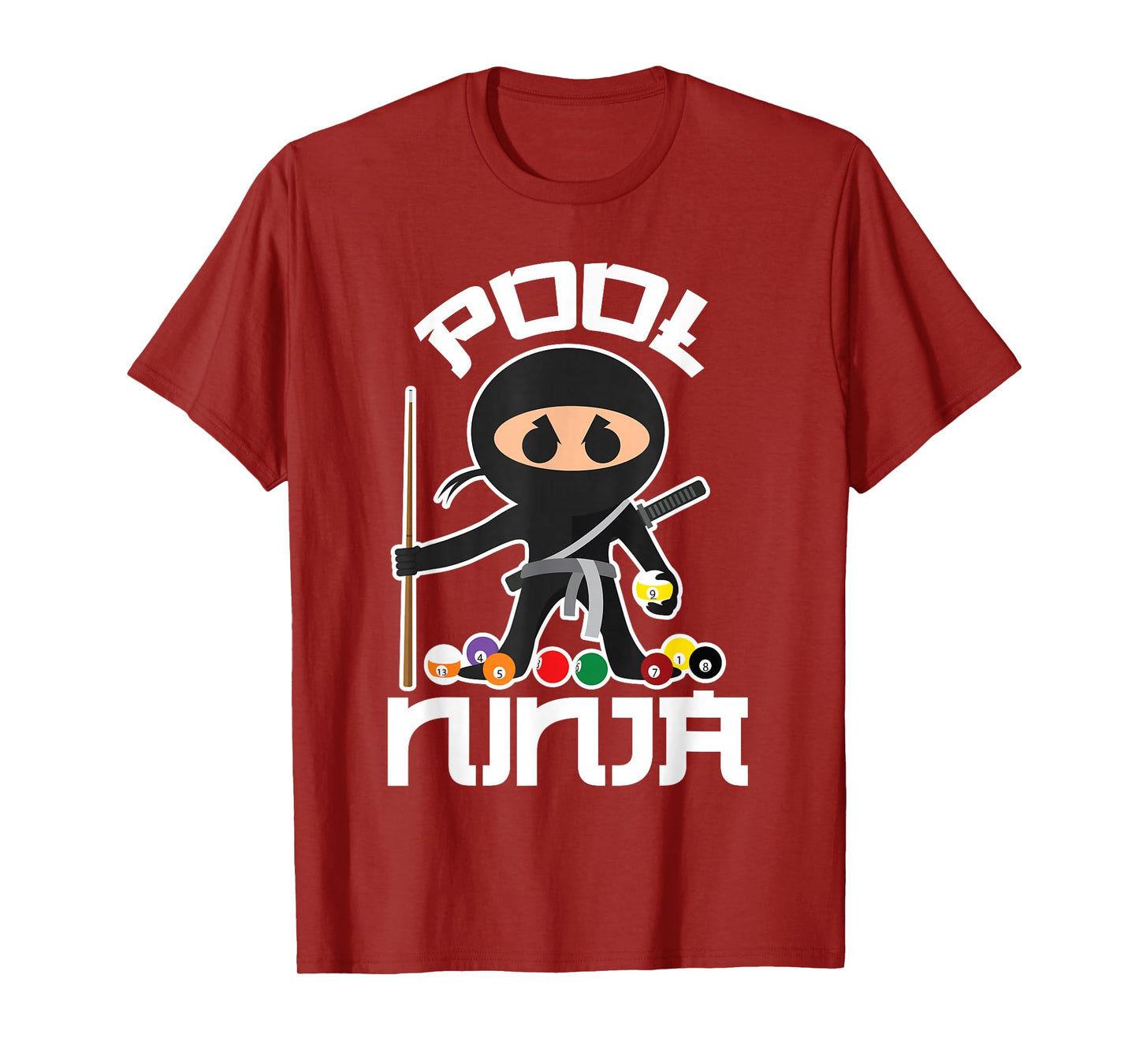 Pool Ninja Shirt | Cute Pocket Billiards Lover T-shirt Gift T-Shirt