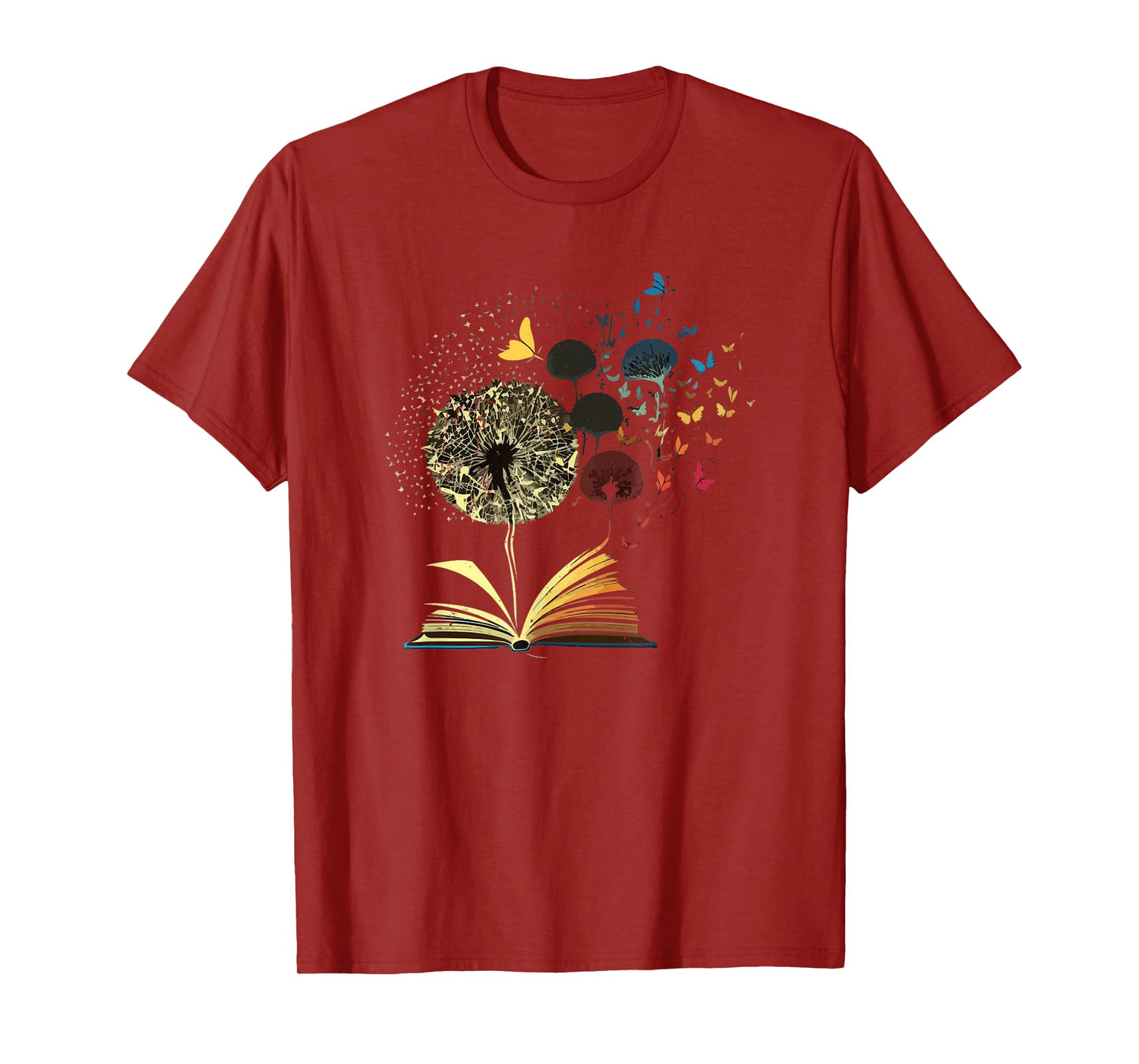 Dandelion Book Funny Bookworm Reading Lovers Nerd Geek Humor T-Shirt