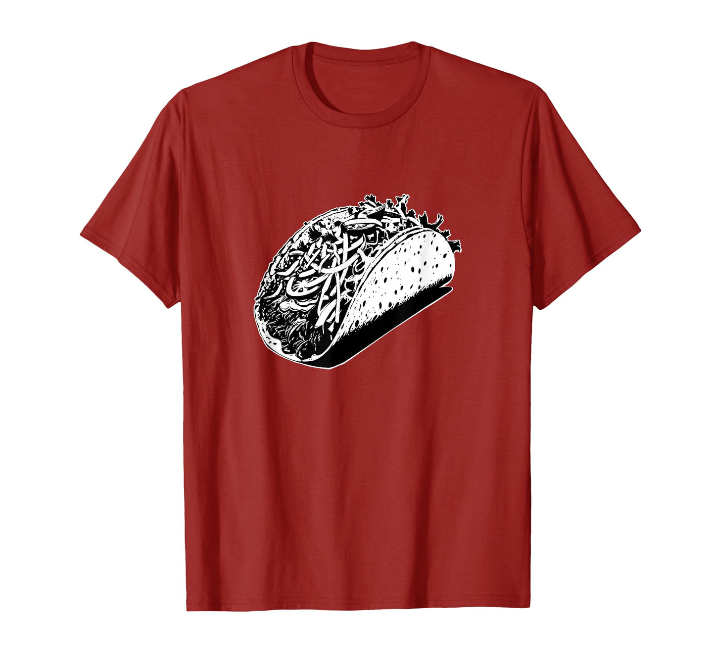 Minimalist Taco Graphic Tee – Foodie Streetwear, Bold Black T-Shirt