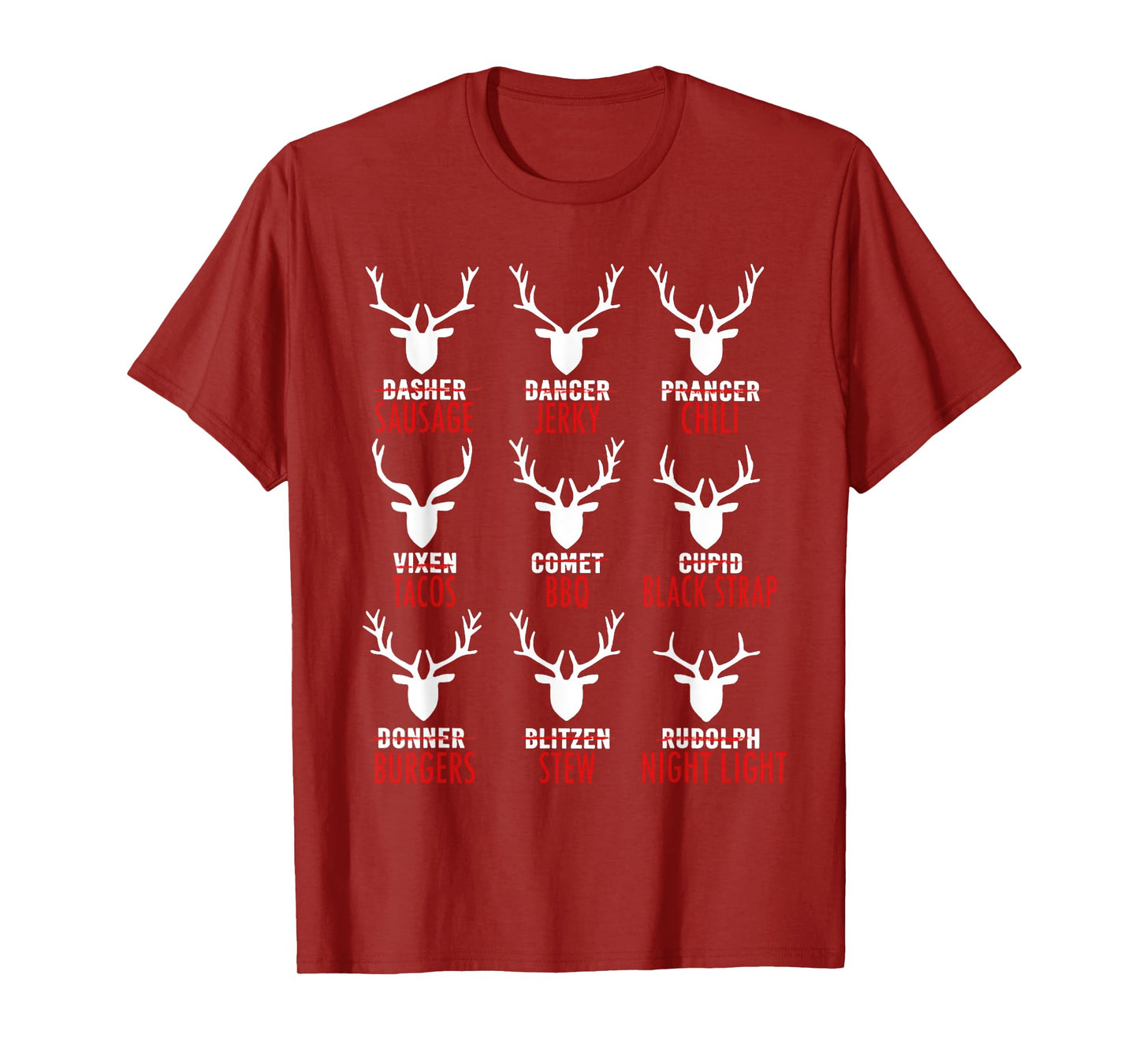 Deer Sausage Jerky Chili Tacos Bbq T-Shirt