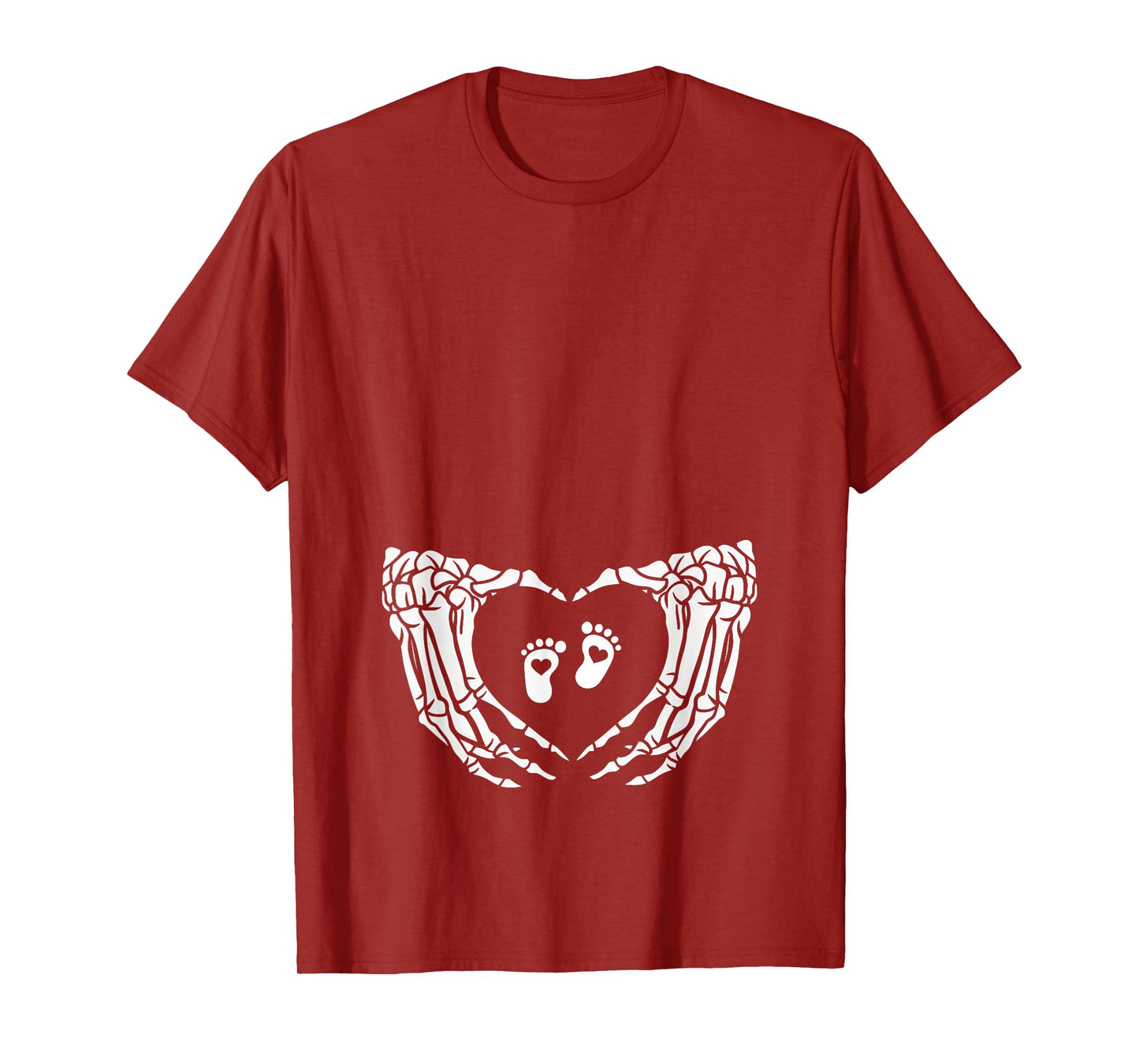 Happy Halloween Pregnant Baby Skeleton Maternity New Mom T-Shirt