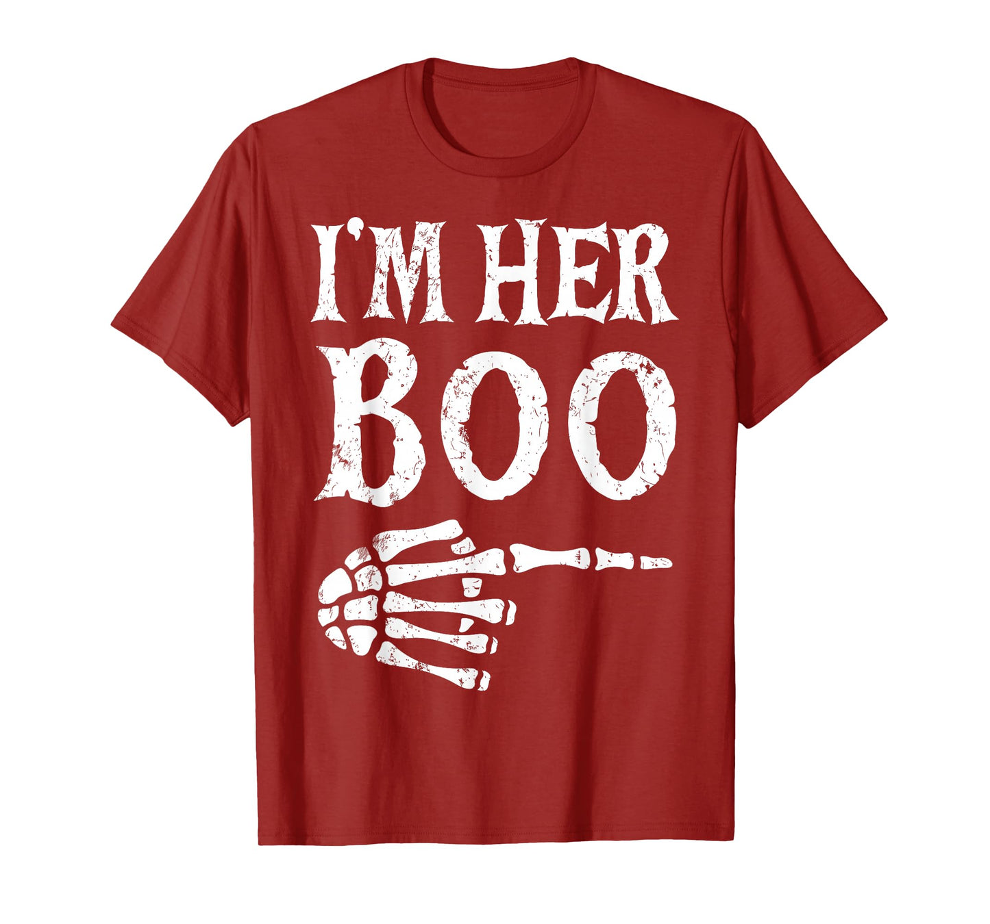Im Her Boo Im His Ghoul Halloween Couple Matching Women Men T-Shirt