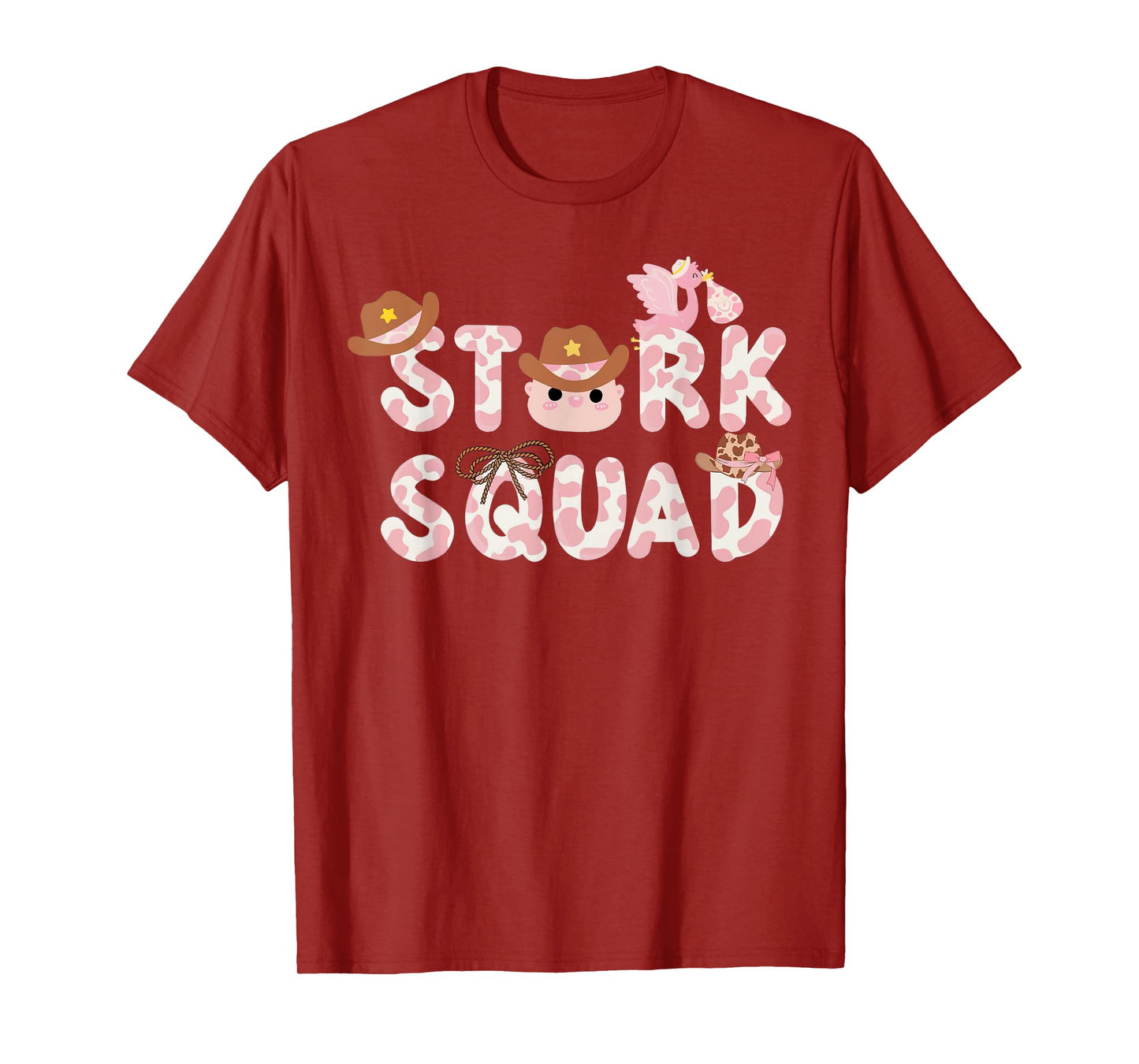 Western Labor And Delivery Nurse Stork Squad Nurse Week T-Shirt