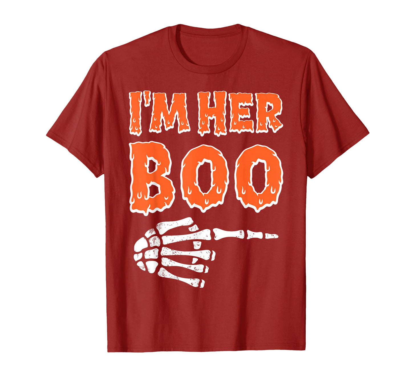 I’m Her Boo I’m His Ghoul Halloween Couples Matching Costume T-Shirt
