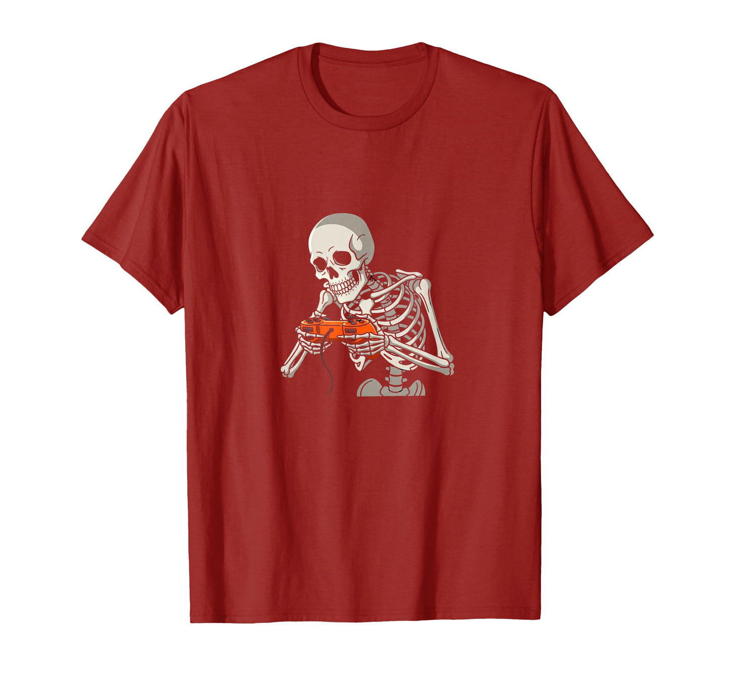 Skeleton Gamer Hallowen Video Games Boys Mens Womens Girls T-Shirt