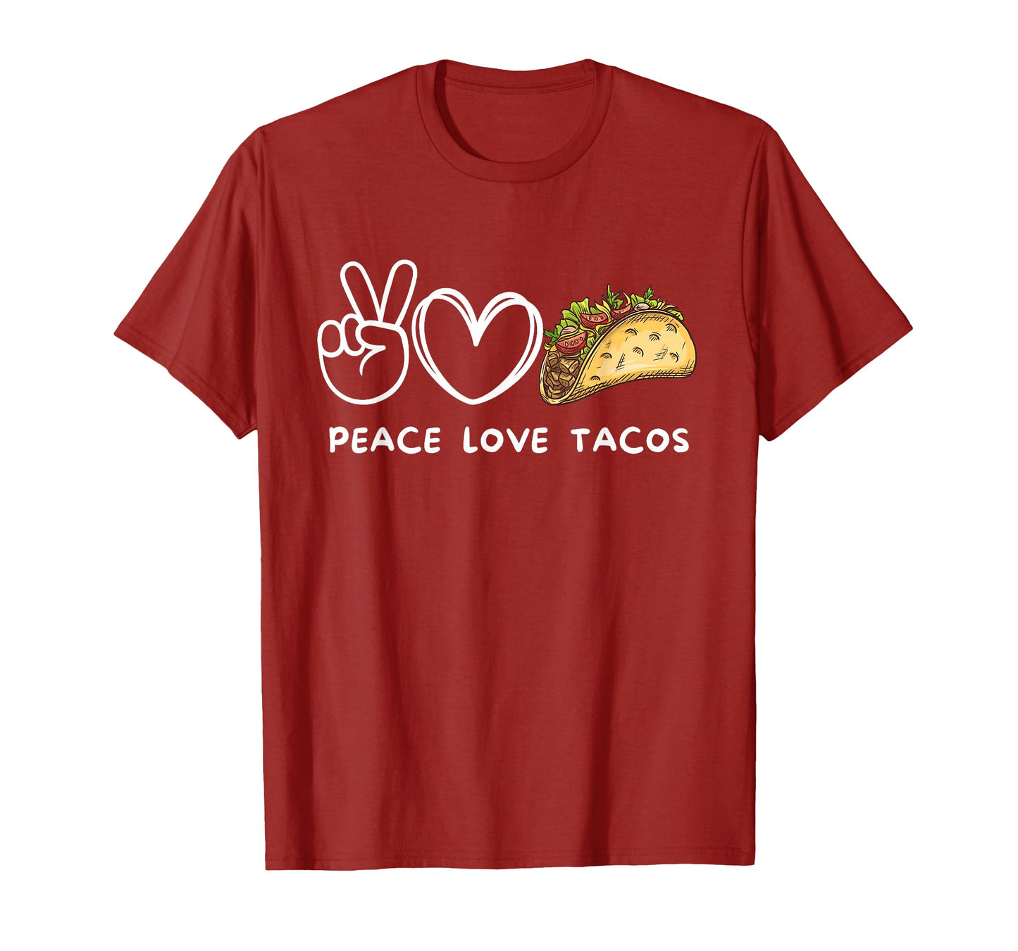 Peace, Love Tacos Retro Tacos Lover Food Lover T-Shirt