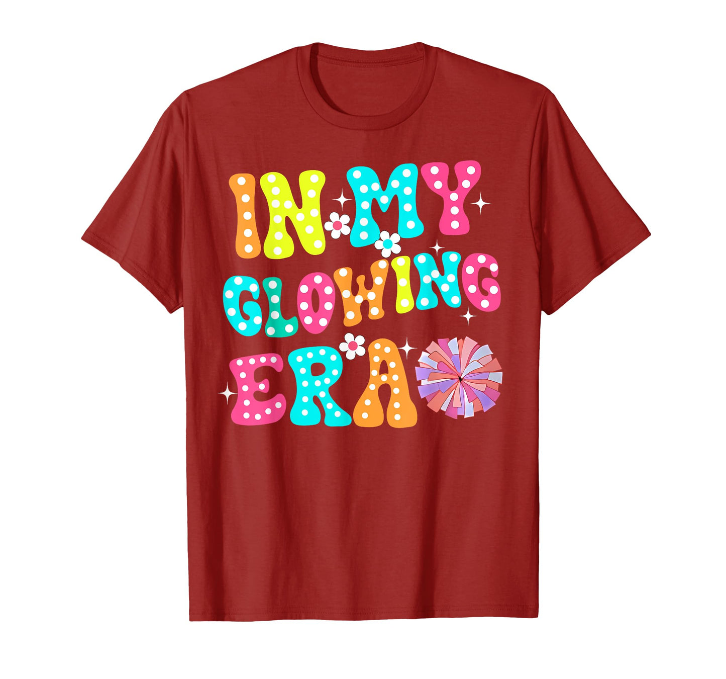 In My Glowing Era Groovy Colorful Bright T-Shirt