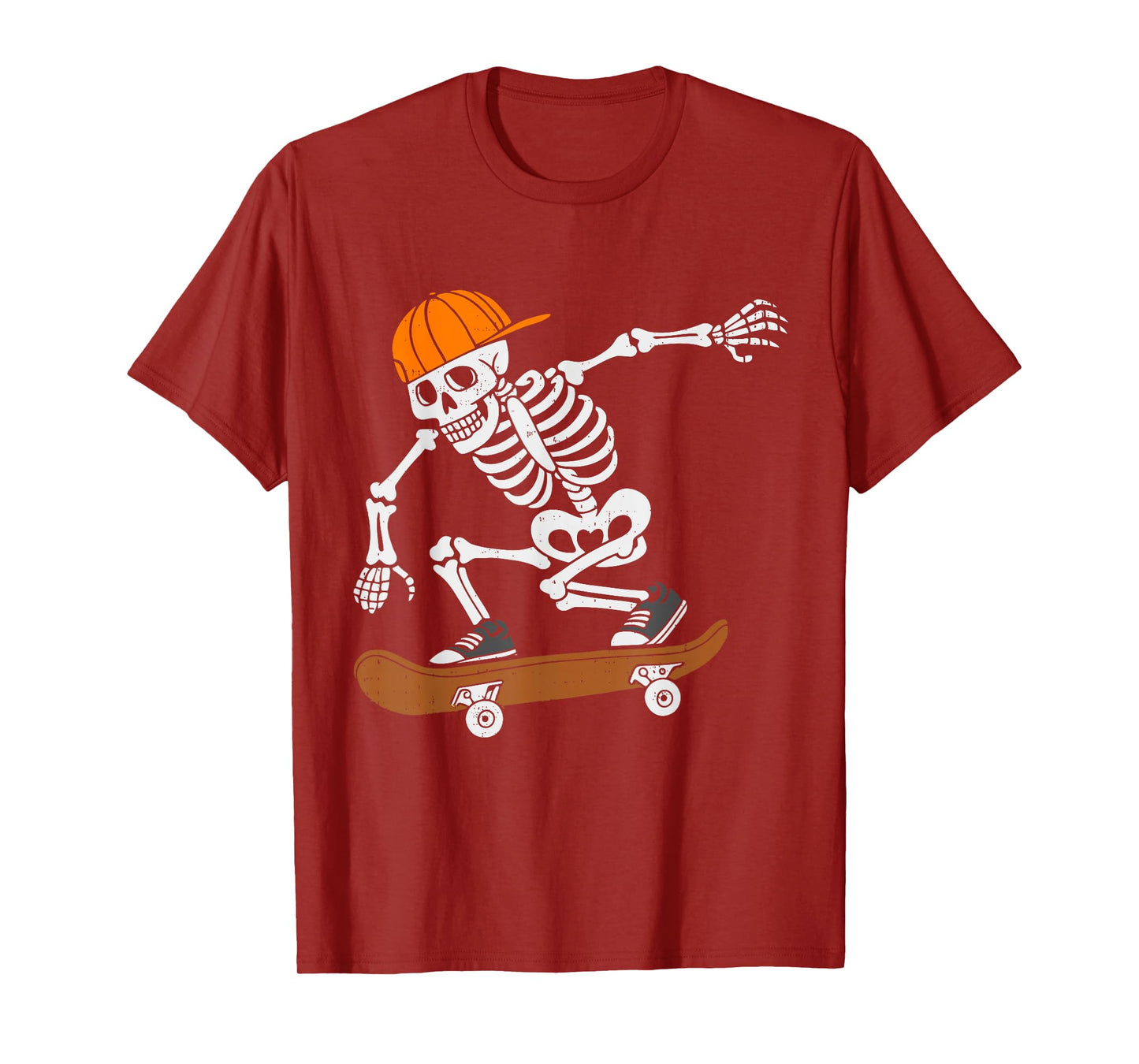 Skateboard Halloween Costume Skeleton Skateboarding Men Boys T-Shirt
