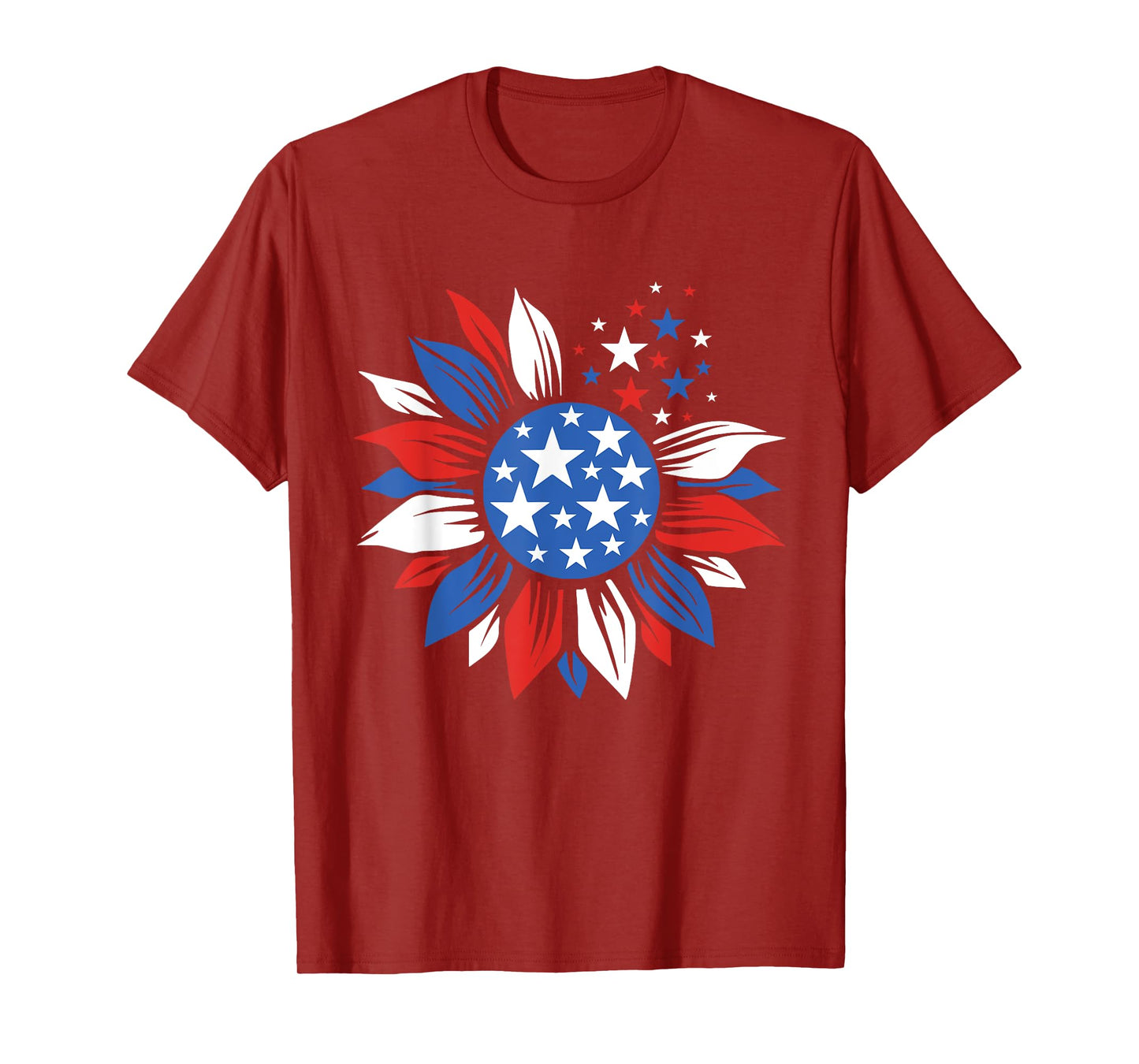 America Sunflower 4th Of July Patriotic American 4th Of July T-Shirt