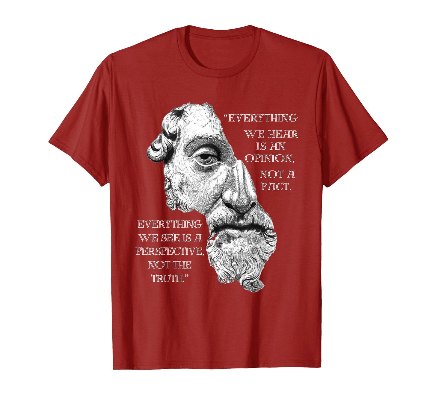 Marcus Aurelius Stoic Philosophy Roman Philosopher's Quote T-Shirt