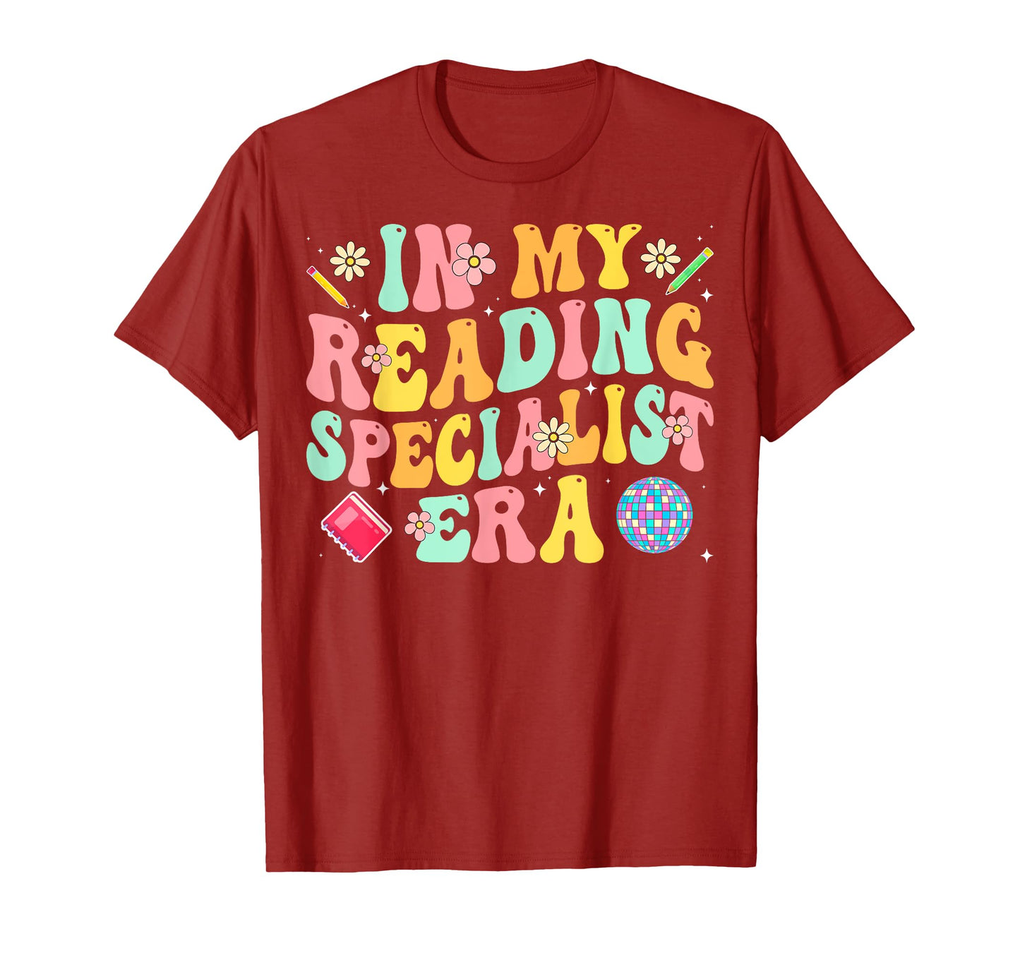 In My Reading Specialist Era - Reading Teacher Groovy Gifts T-Shirt