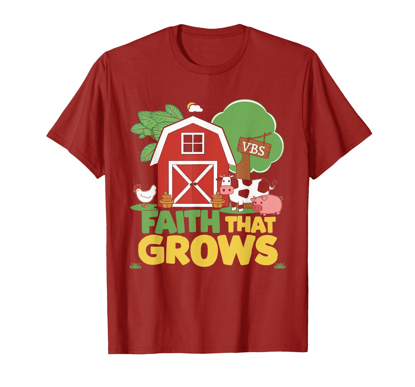 VBS Farm VBS Squad Vacation Bible School Christian Teacher T-Shirt