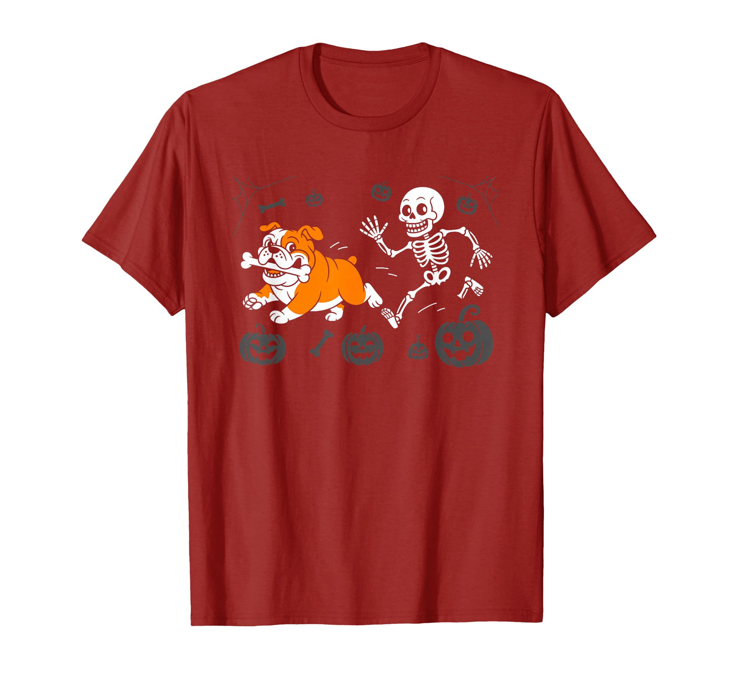 Funny Halloween French Bulldog Skeleton Spooky Season T-Shirt