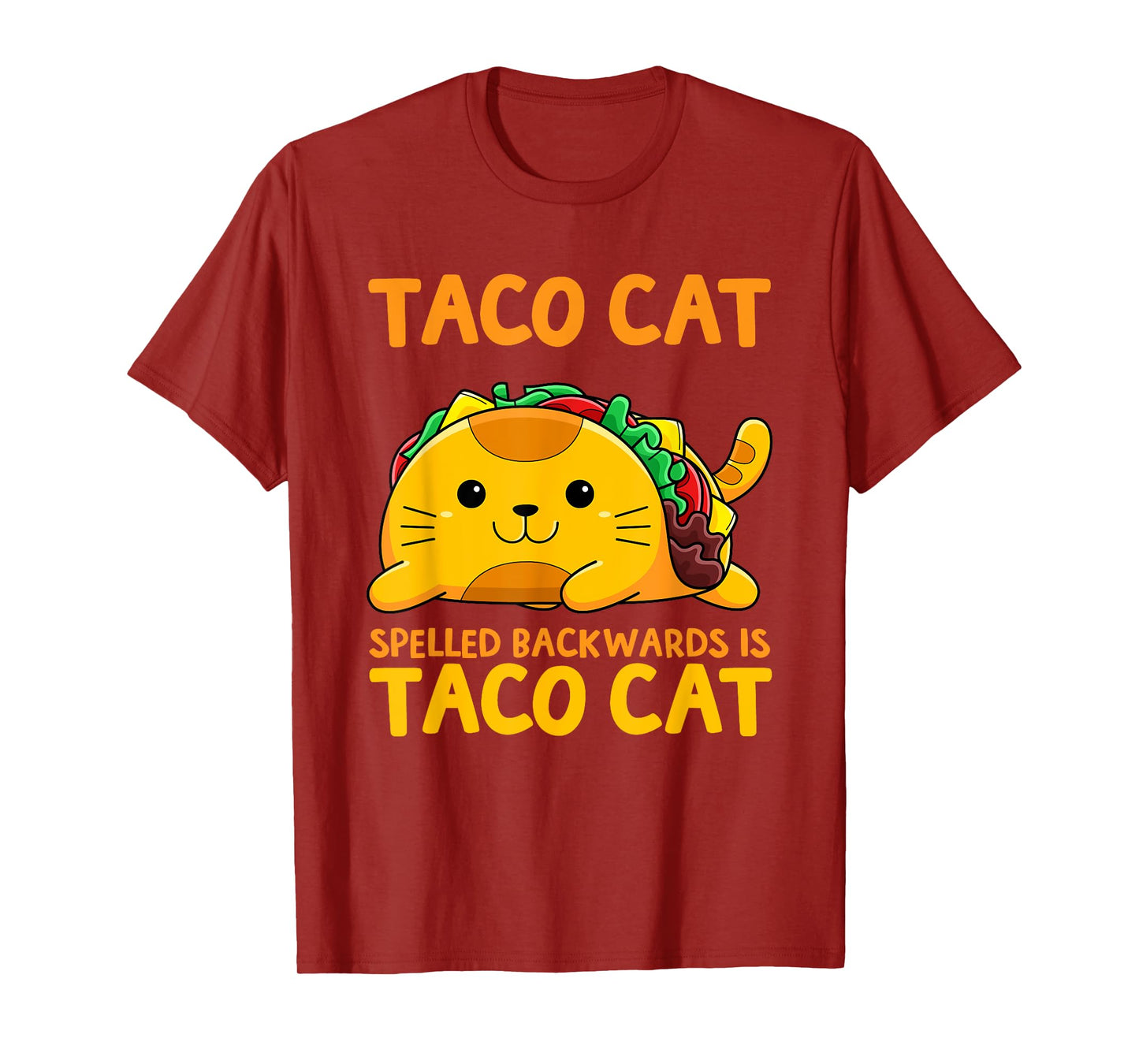 Tacocat Spelled Backwards Shirt Taco Cat Cinco De Mayo T-Shirt for Men Women Girls Kids