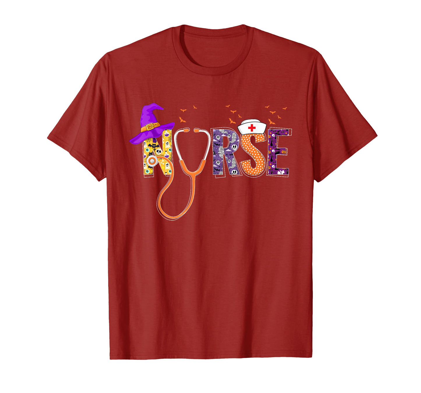 Nurse Halloween Costume Nursing Scrub Top Women T-Shirt