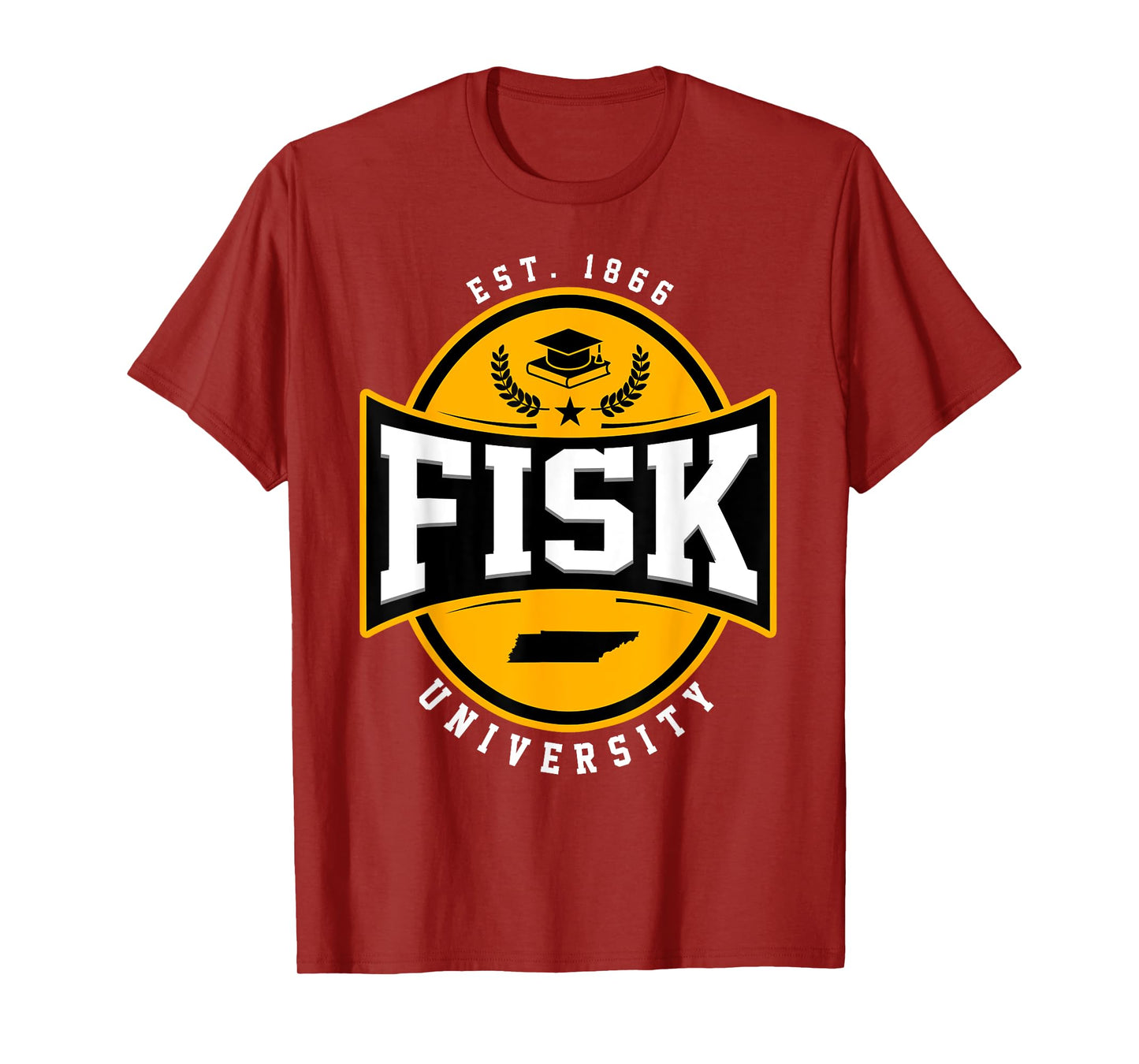 Fisk University Arch Vintage Design Retro Men Women T-Shirt