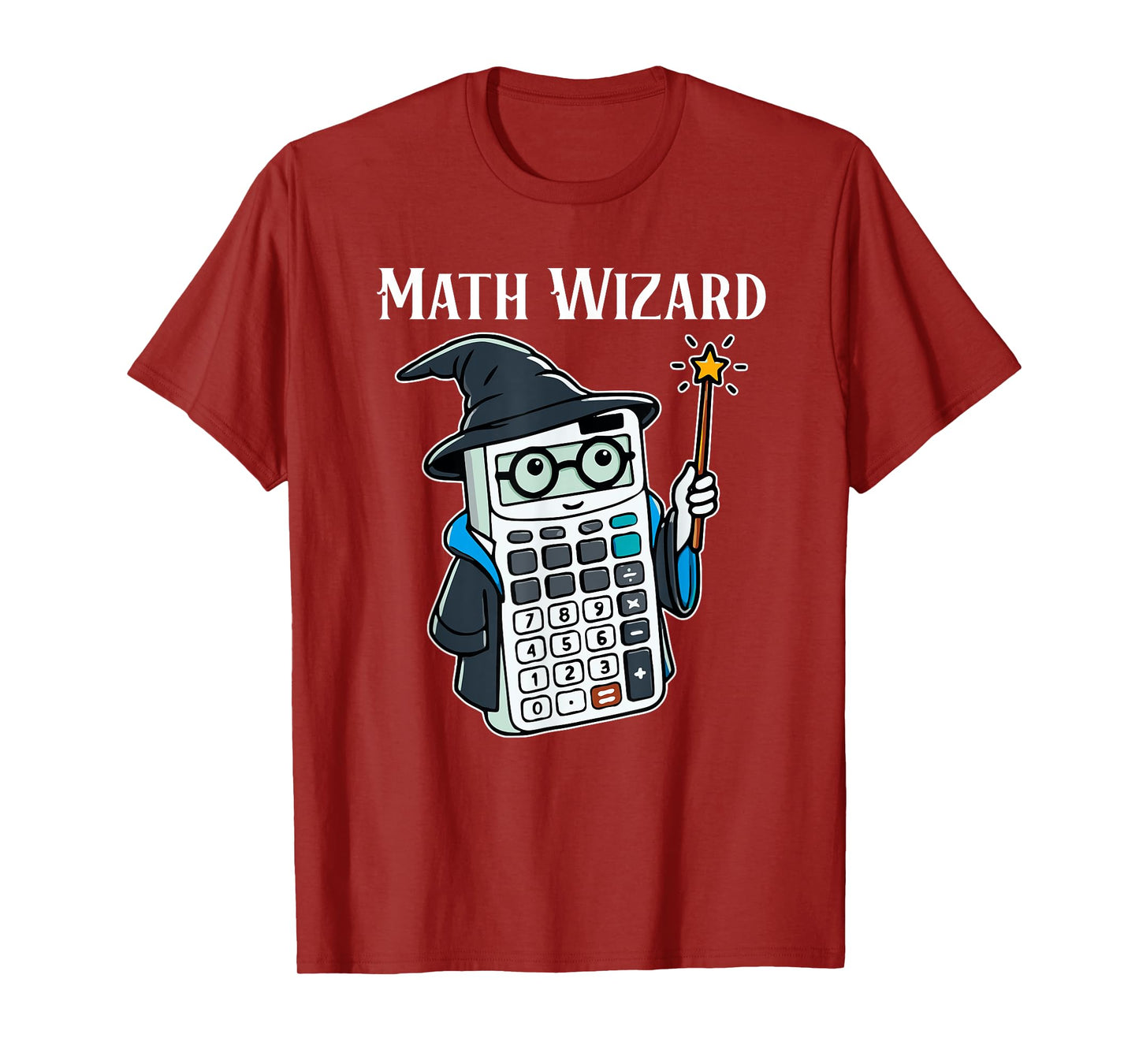 Math Wizard Calculator Funny Math Teacher T-Shirt