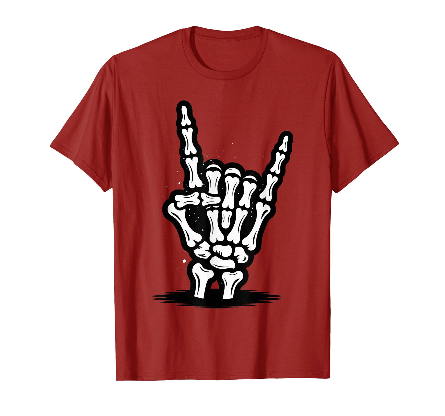 Punk Rock Skeleton Cool Rocker Halloween T-Shirt