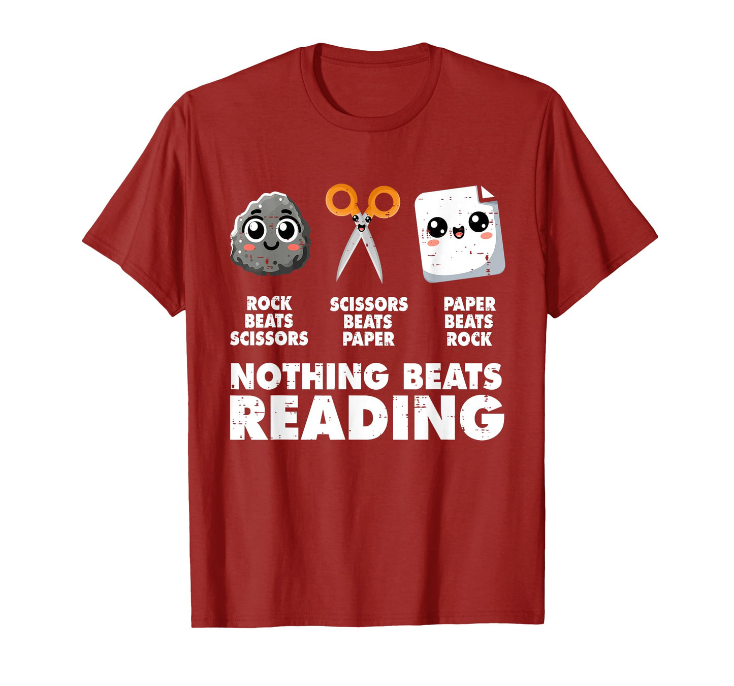 Nothing Beats Reading Bookworm Funny Librarian Book Nerd T-Shirt