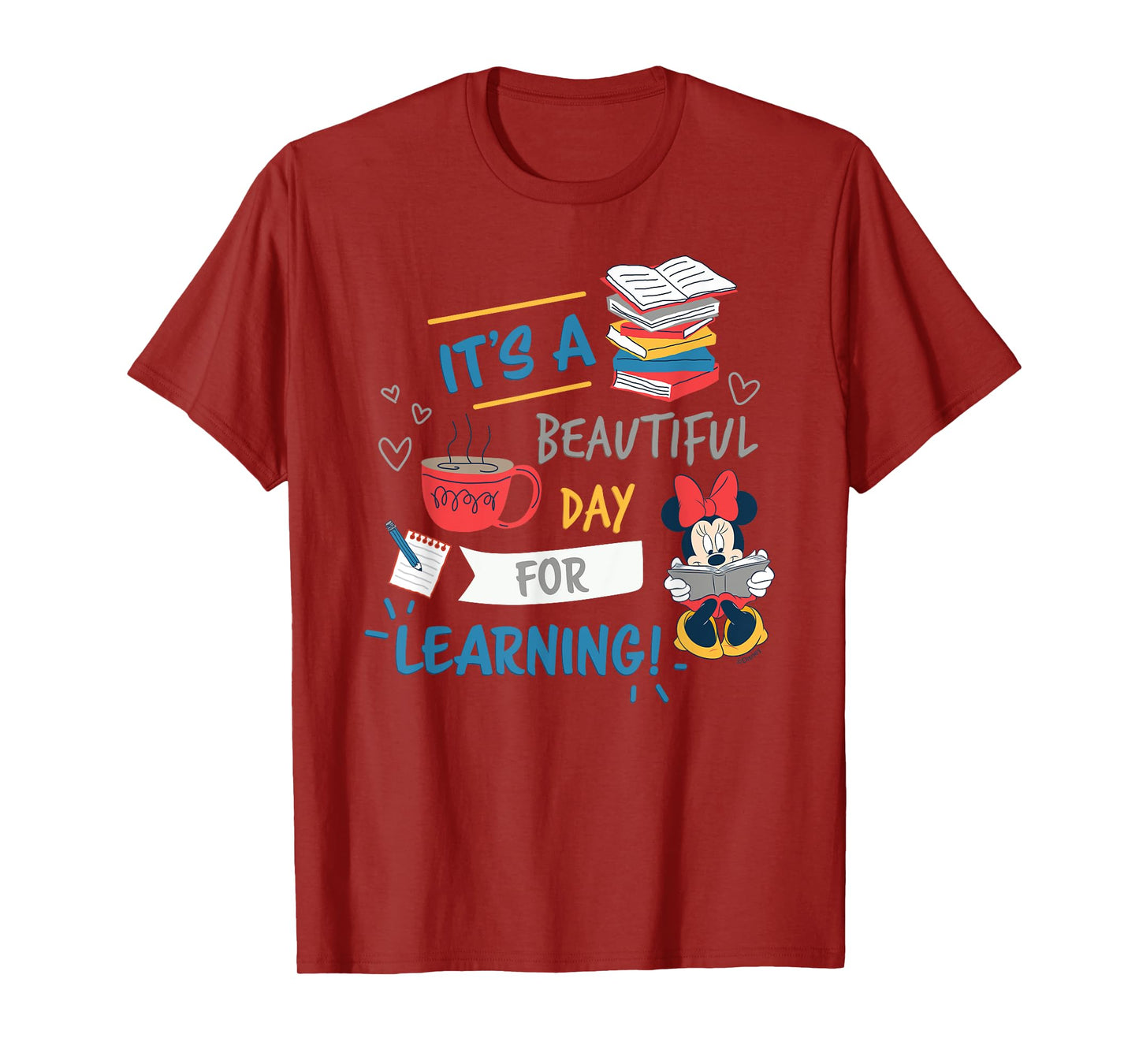 Disney Minnie Mouse Beautiful Day for Learning Teacher's Day T-Shirt