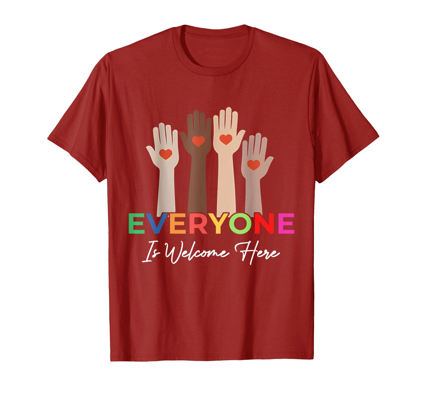Everyone Is Welcome Here Idaho Teacher T-Shirt