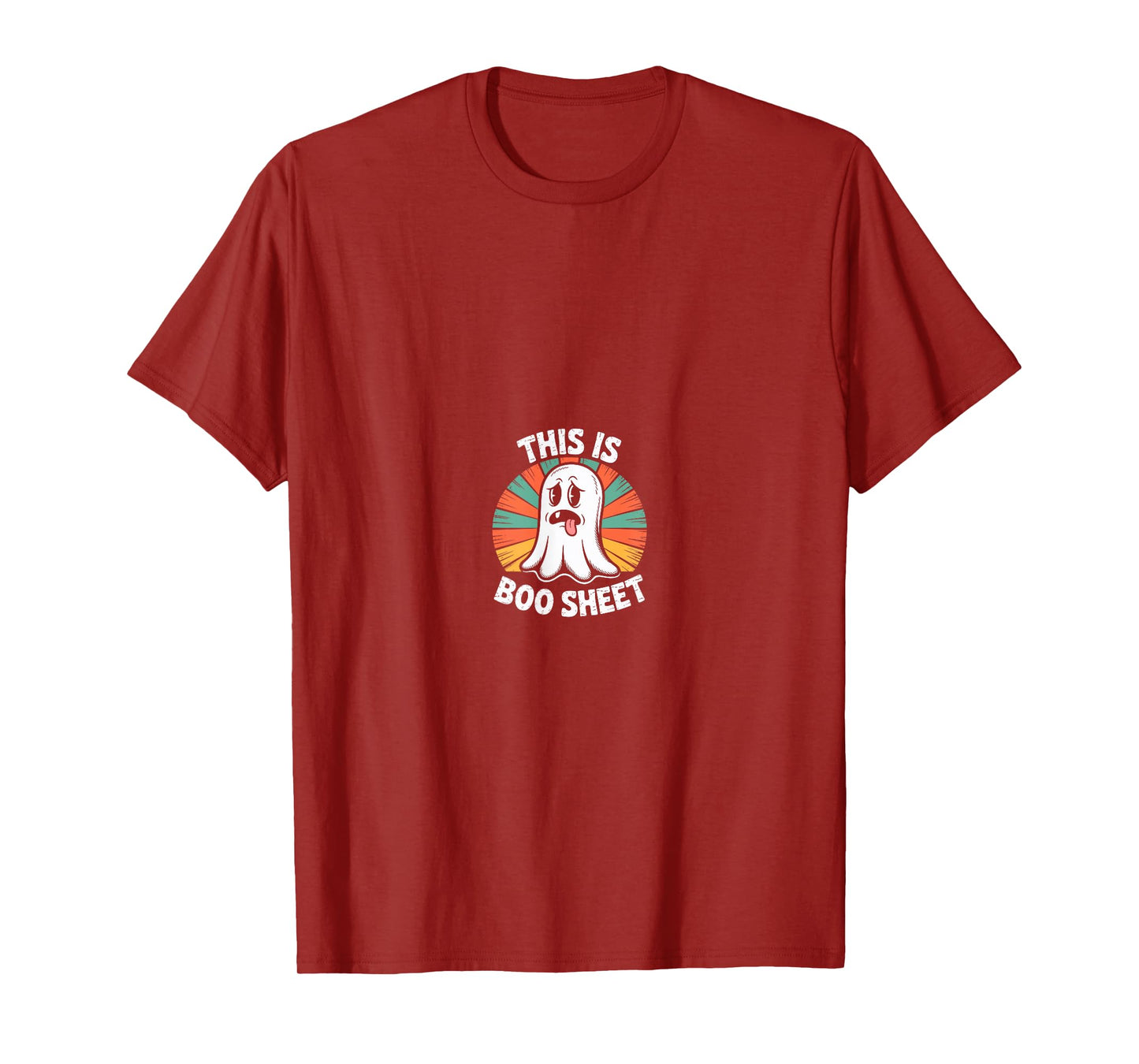 This is Boo Sheet Ghost Retro Halloween Costume Men Women T-Shirt