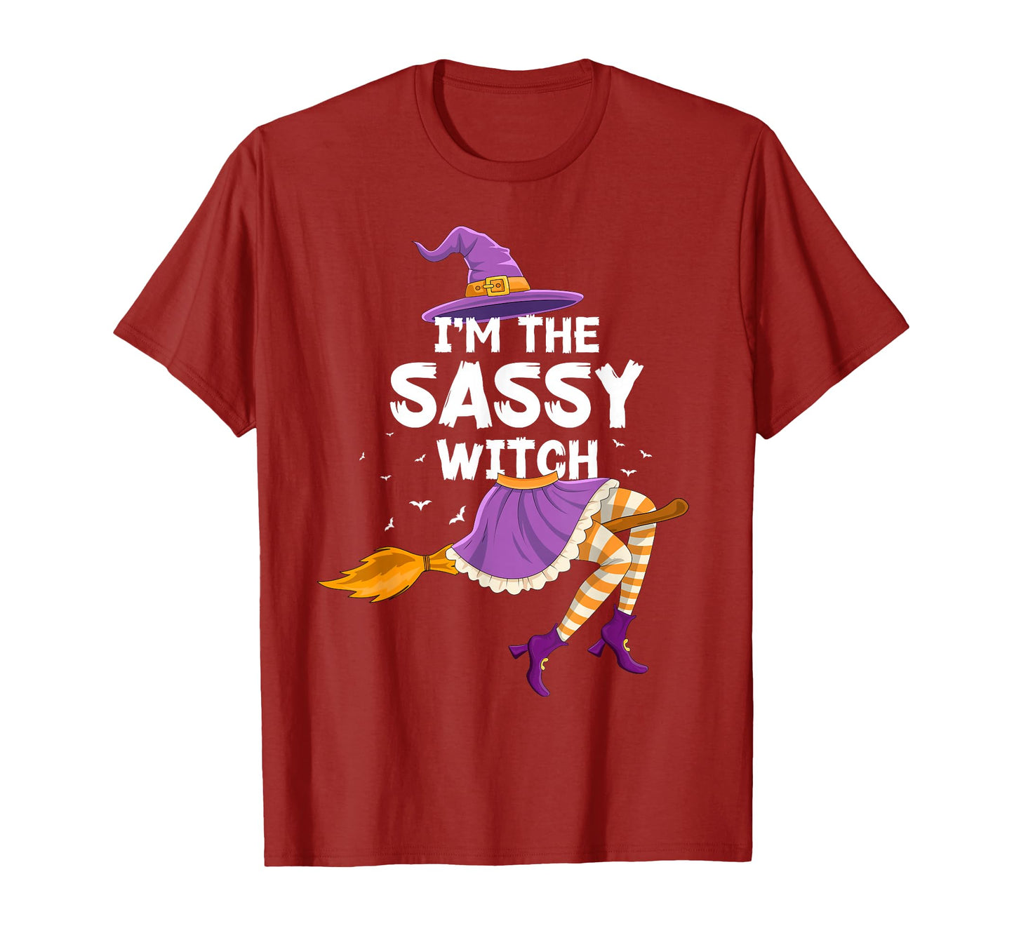 Matching Family I'm The Sassy Witch Halloween Girls Women T-Shirt
