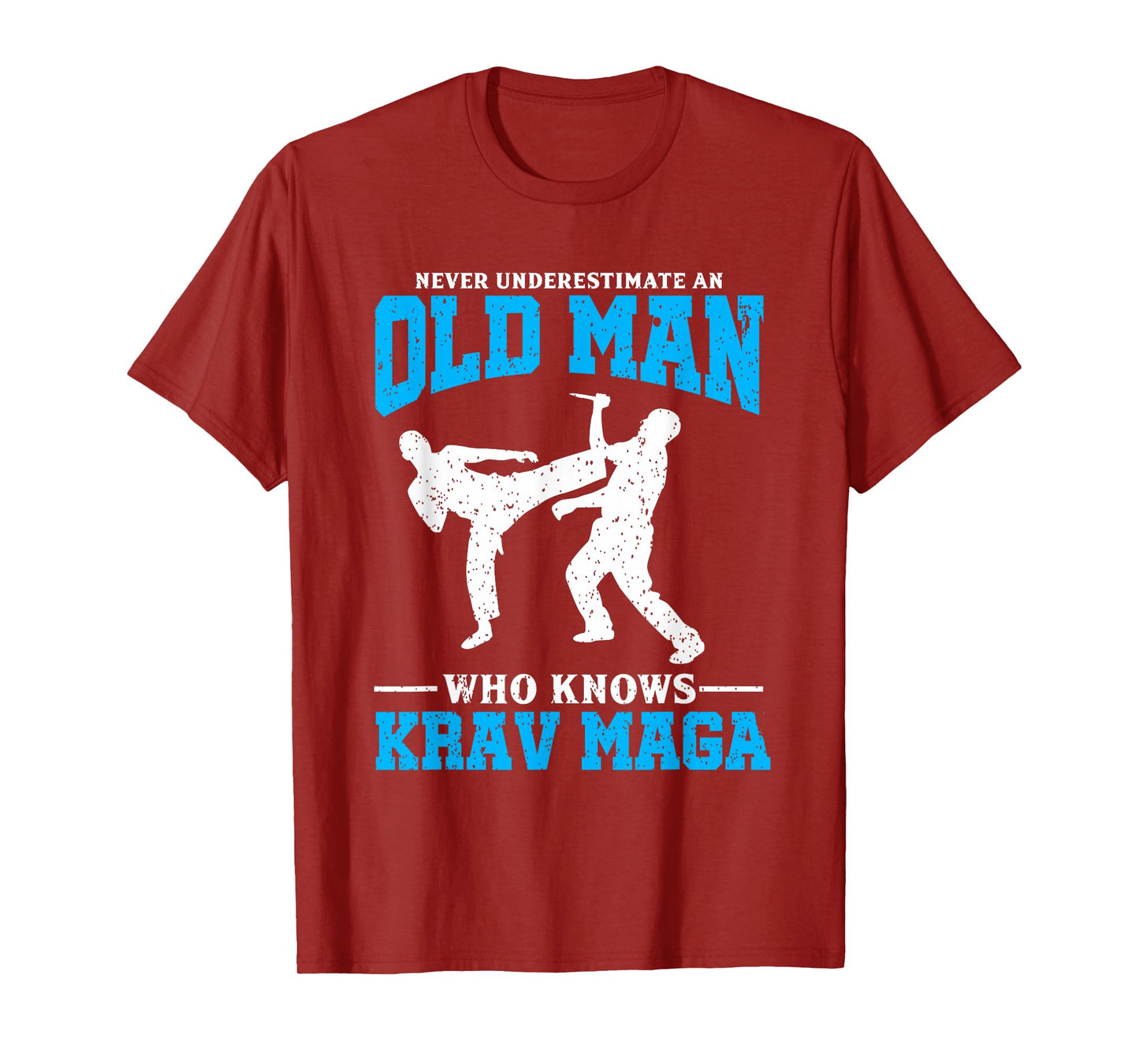 Never Underestimate An Old Man Krav Maga Graphic T-Shirt