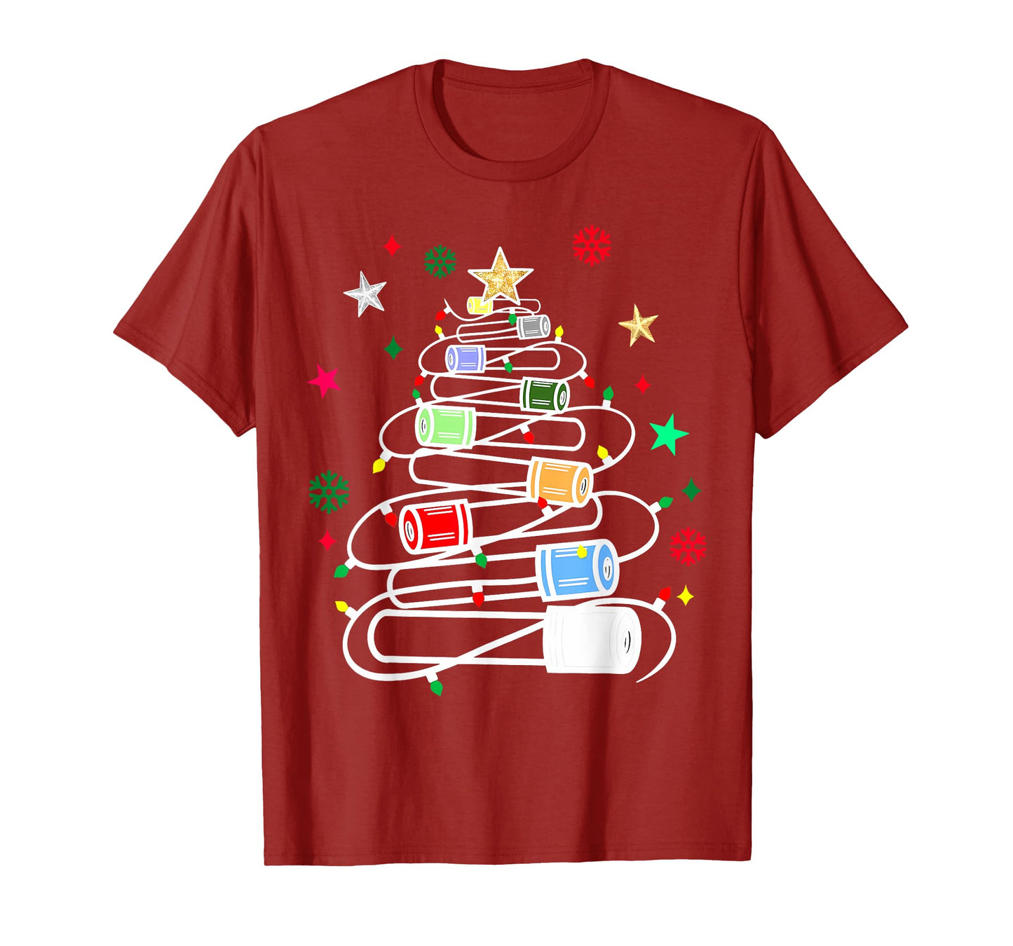 Chemistry Lab Scientist Phlebotomist Christmas Test Tubes Christmas Tree T-Shirt for Medical Professionals, Science Enthusiasts, Lab Technicians, Unisex-Adults, Black, Small, Short Sleeve, Winter