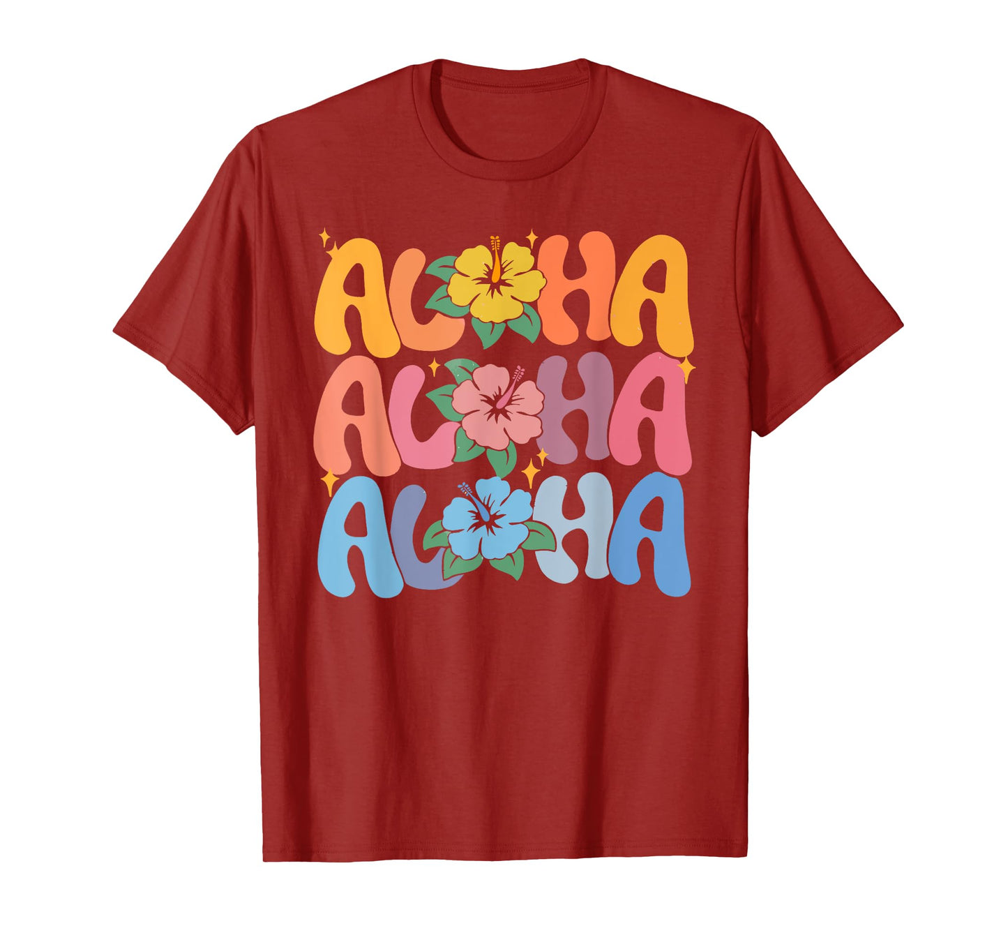 Aloha Hawaiian Summer Vacation Flower Hibiscus Kids Girl T-Shirt