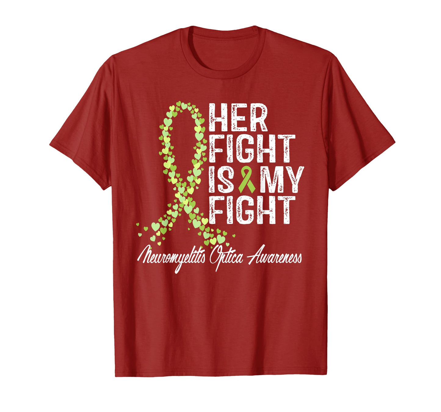 Neuromyelitis Optica Awareness Her Fight NMO Warrior Support T-Shirt