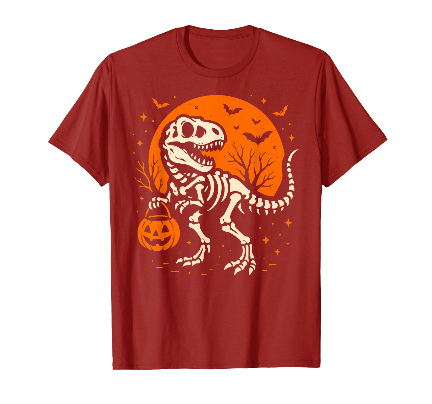 Spooky Trex Halloween Tee Kids Boys Girls Funny Halloween T-Shirt