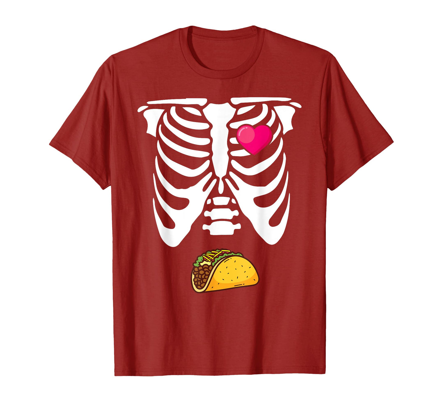 Matching Halloween Pregnancy Announcement Skeleton Couples T-Shirt