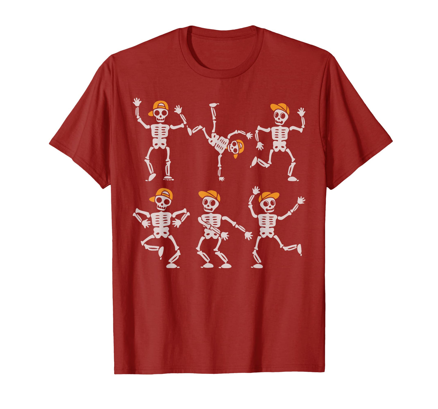 Halloween Shirt Boys Kids Toddler Dancing Skeleton Cap Funny T-Shirt